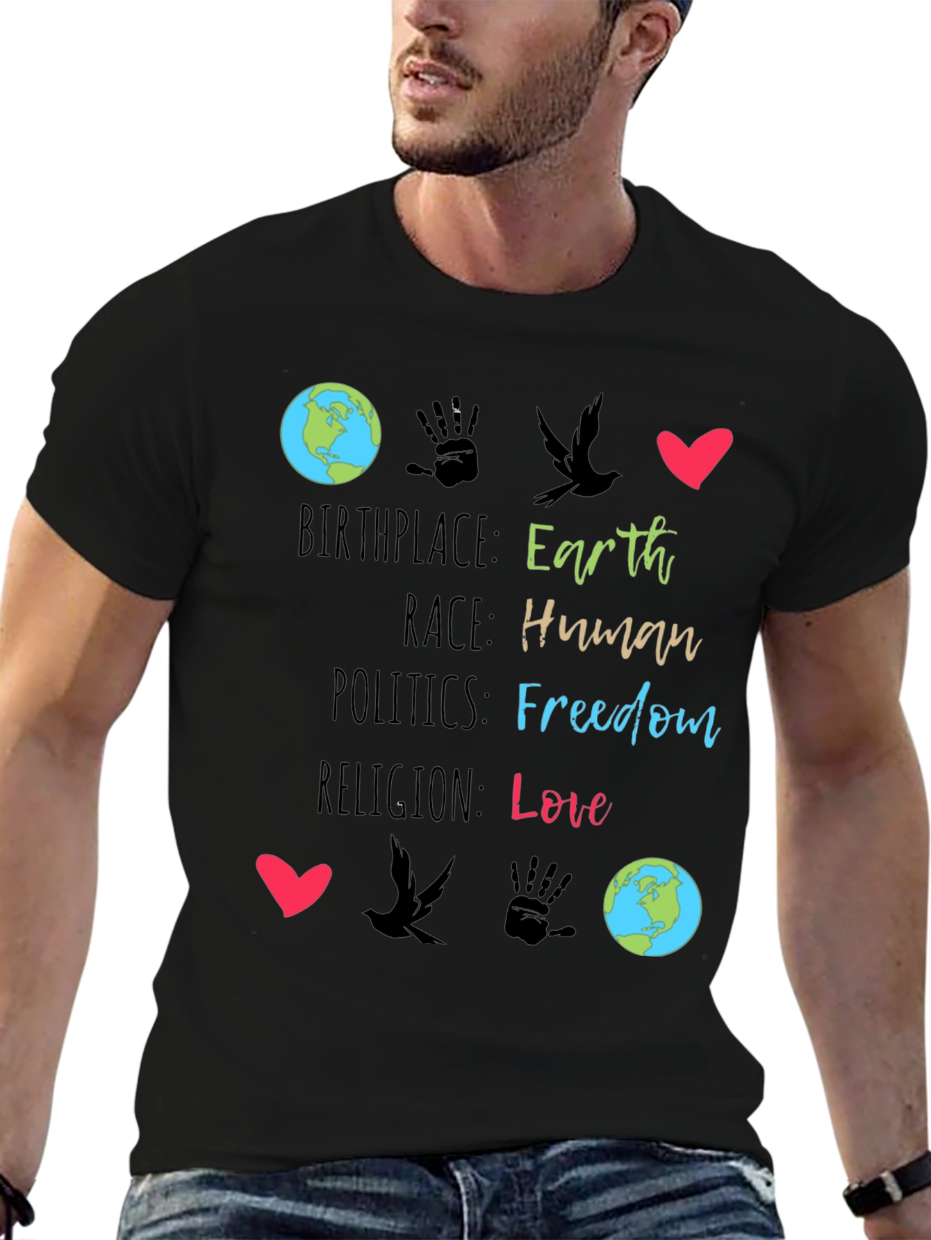 Earth Birthplace Human Race T-Shirt