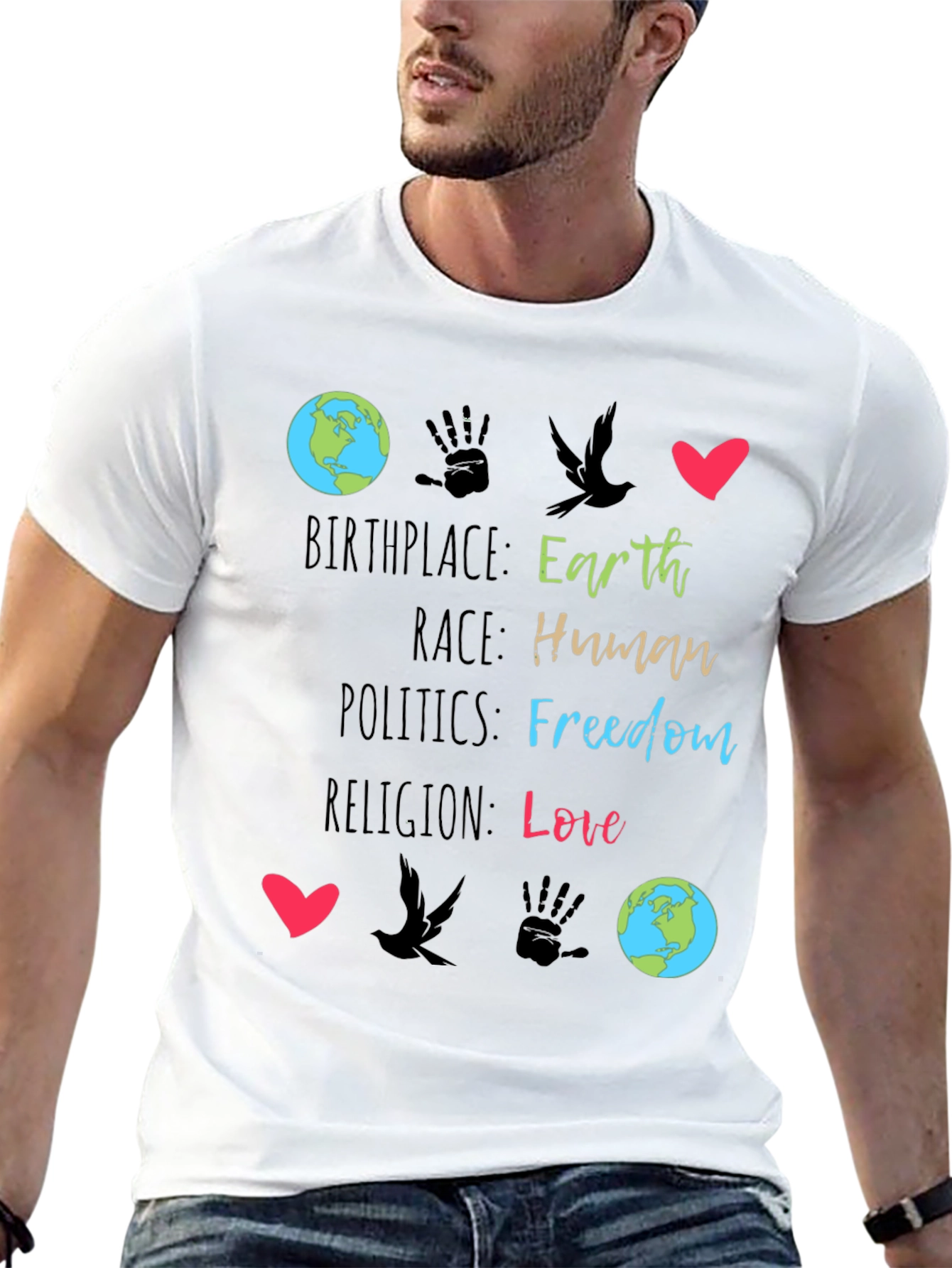 Earth Birthplace Human Race T-Shirt