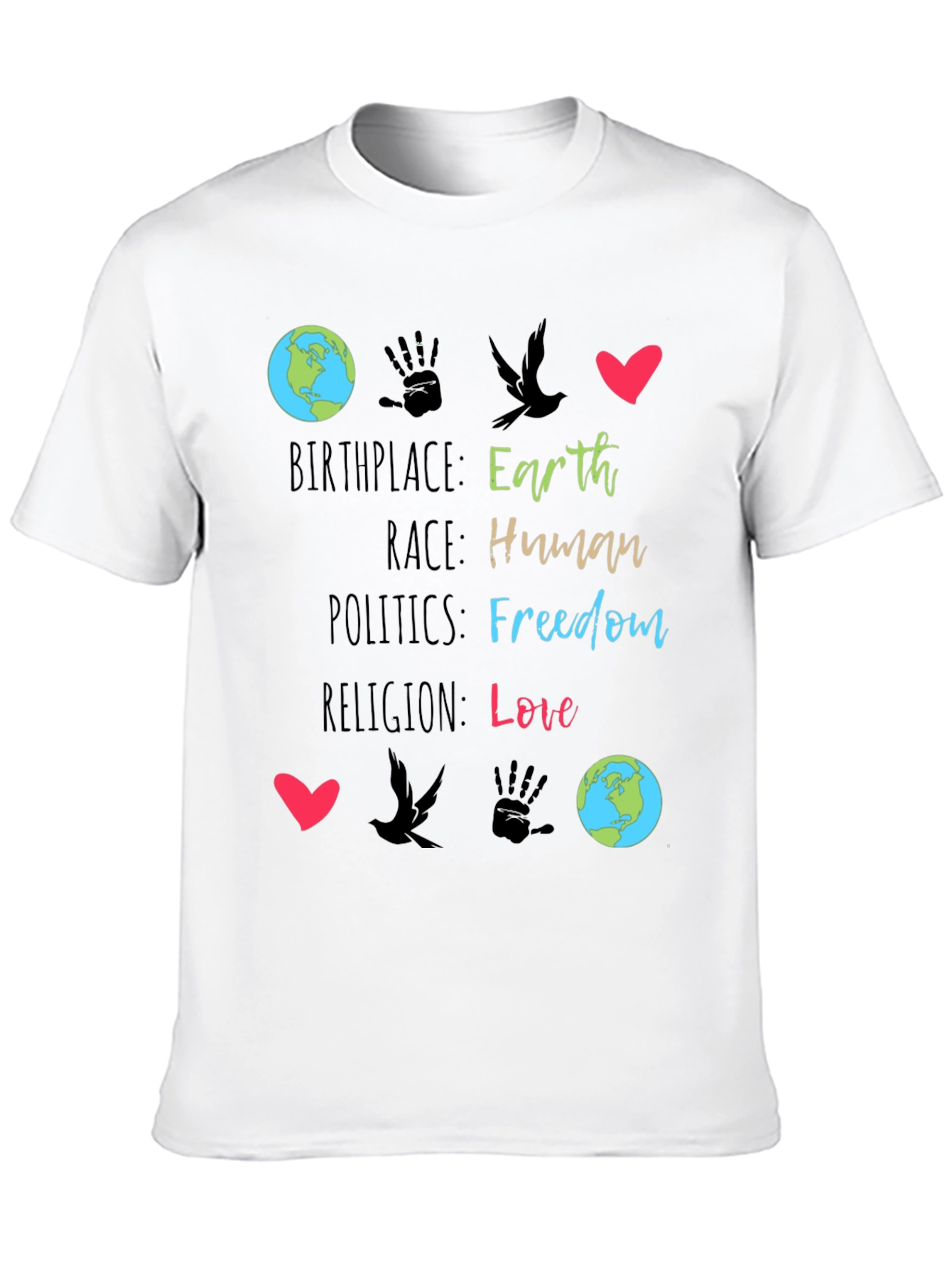 Earth Birthplace Human Race T-Shirt
