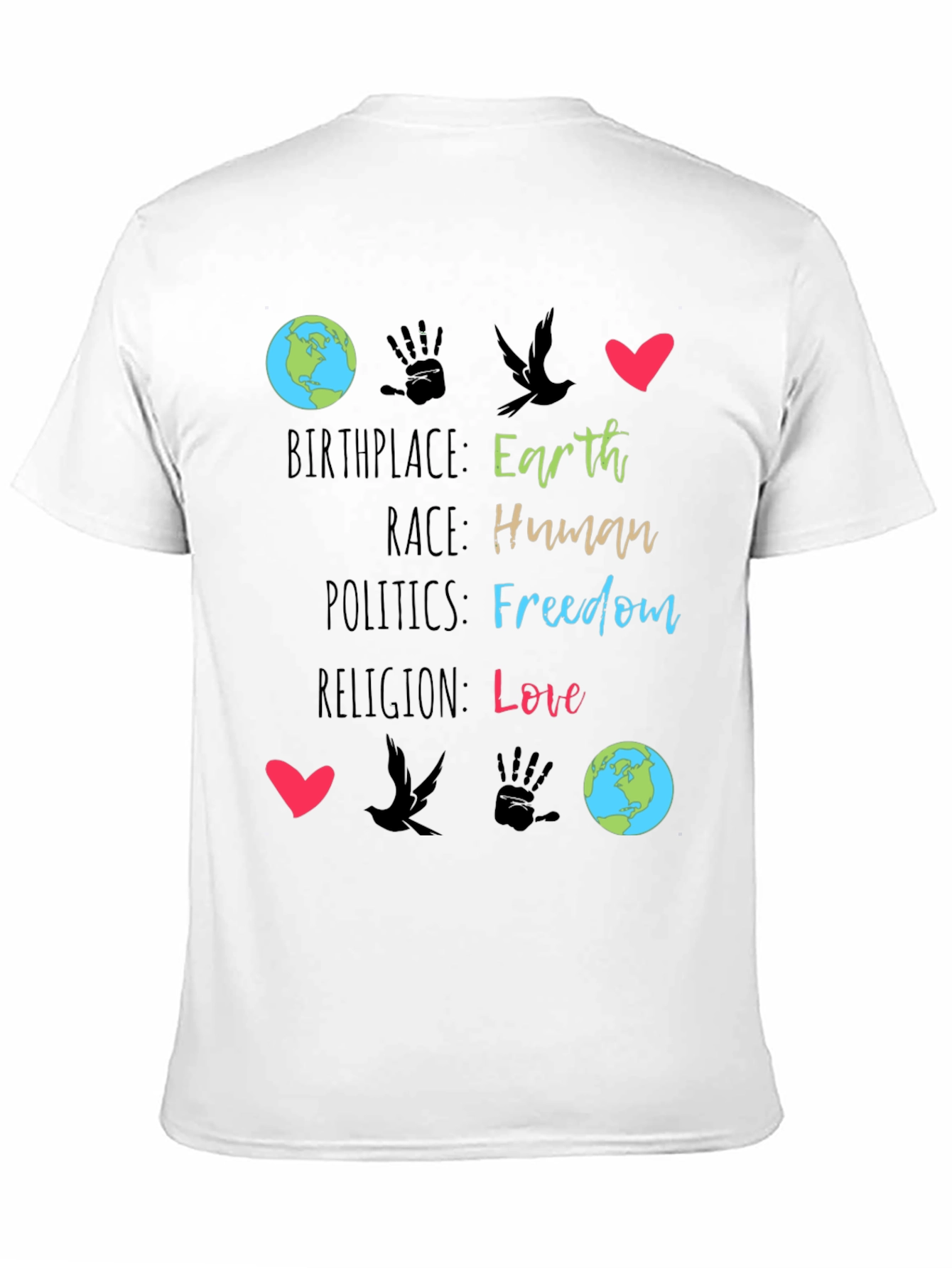 Earth Birthplace Human Race T-Shirt