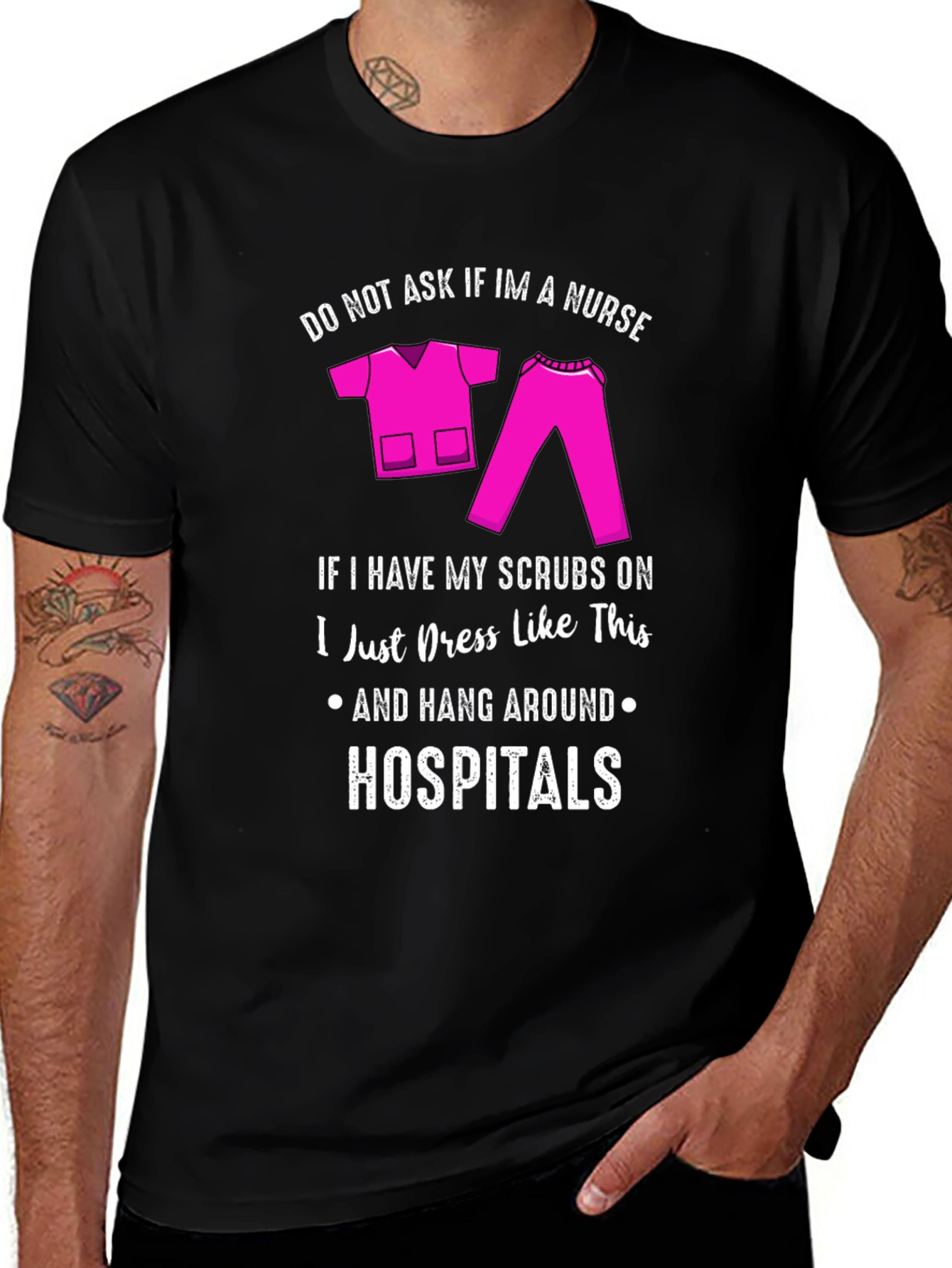 Nurse Scrubs Humor T-Shirt