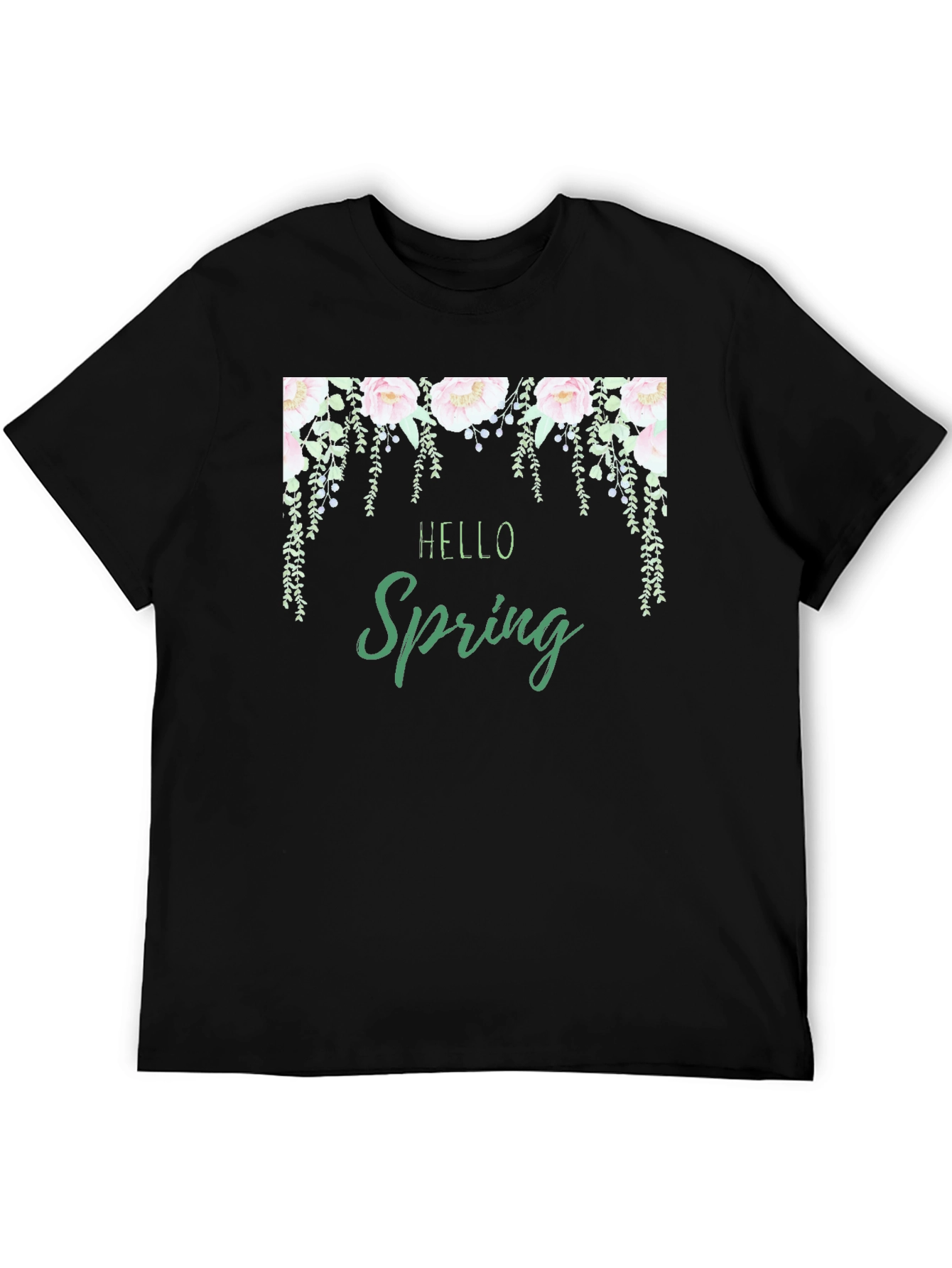 Hello Spring Floral Graphic Tee