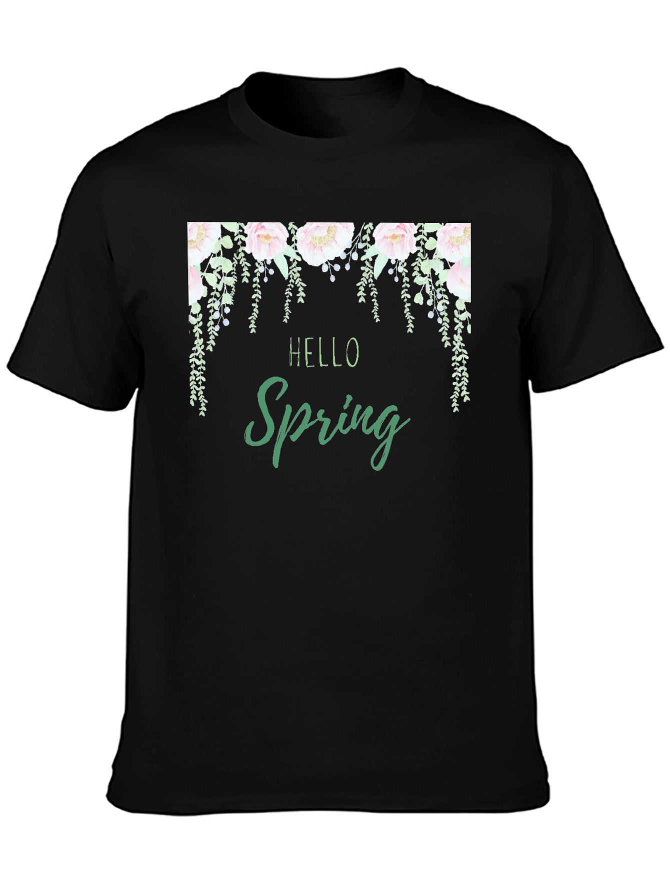 Hello Spring Floral Graphic Tee