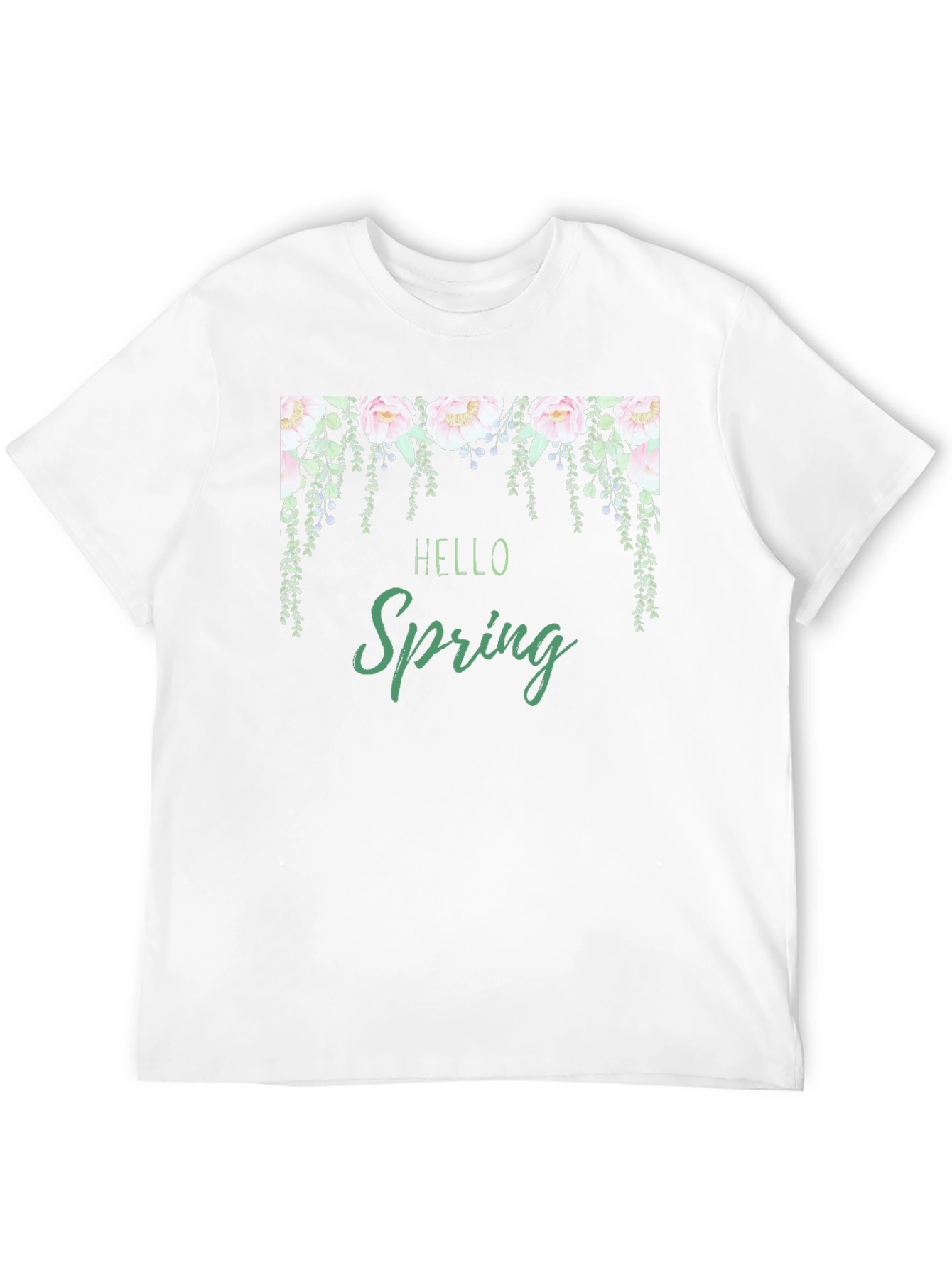 Hello Spring Floral Graphic Tee