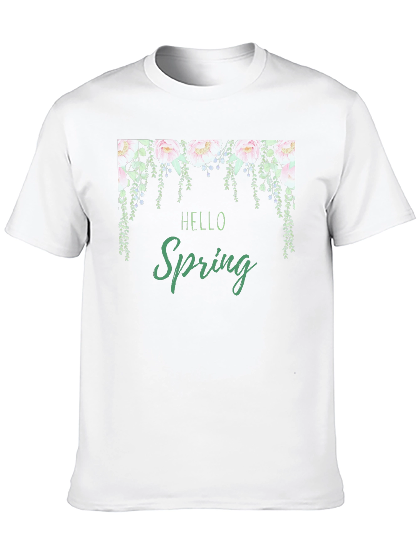Hello Spring Floral Graphic Tee