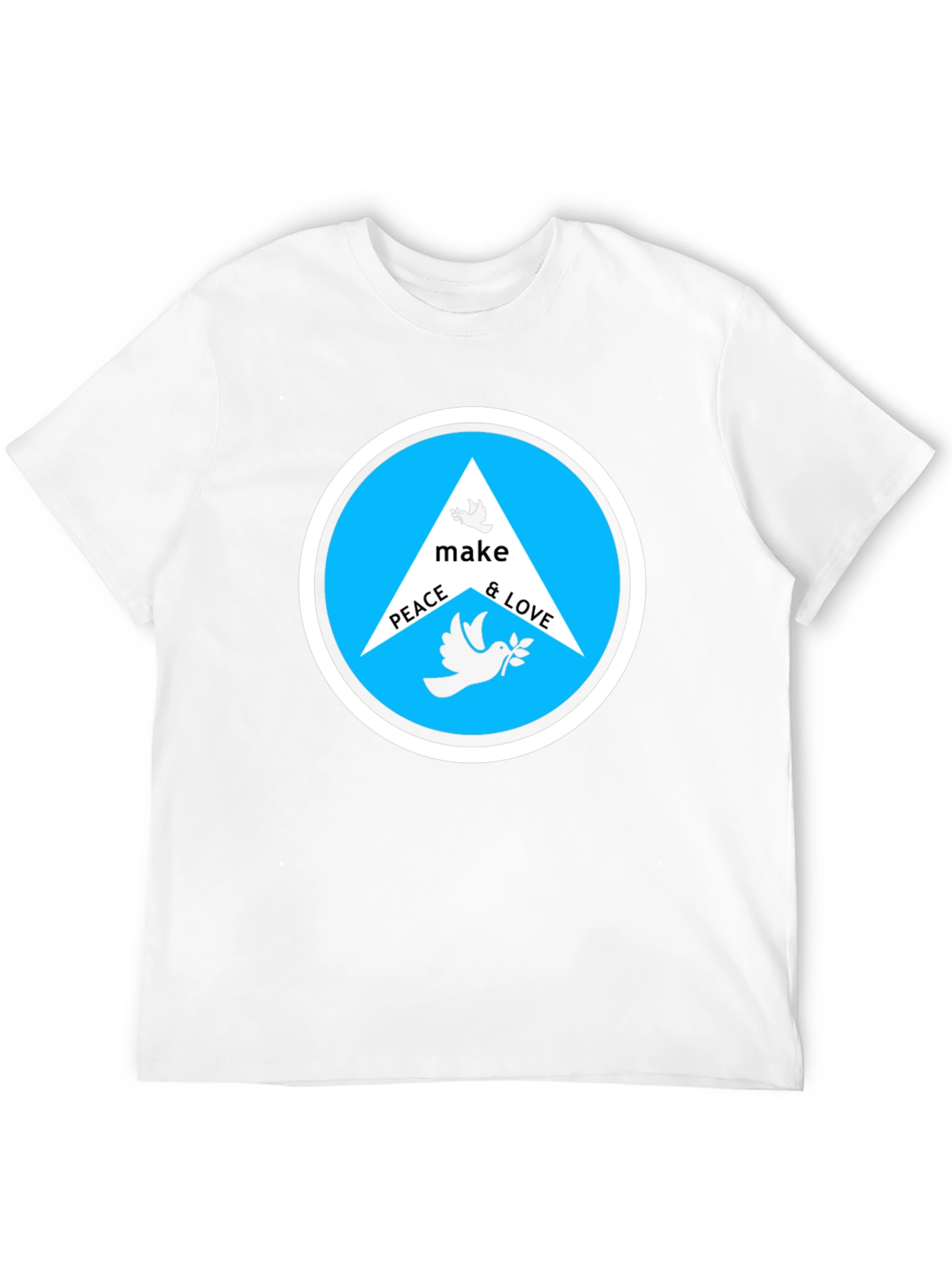 Peace & Love Graphic Tee - Black T-Shirt