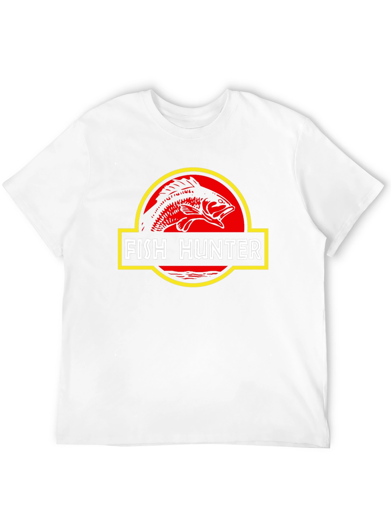 Fish Hunter T-Shirt - Jurassic Style Fishing Tee