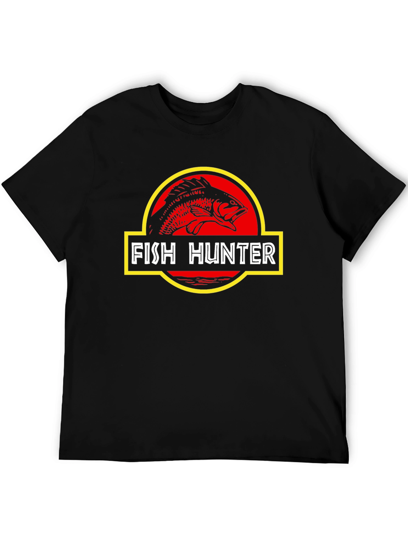 Fish Hunter T-Shirt - Jurassic Style Fishing Tee