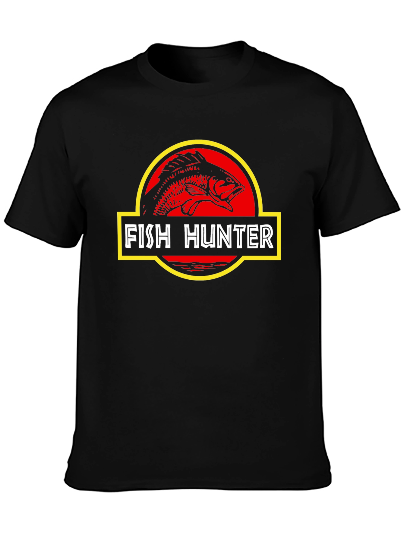 Fish Hunter T-Shirt - Jurassic Style Fishing Tee