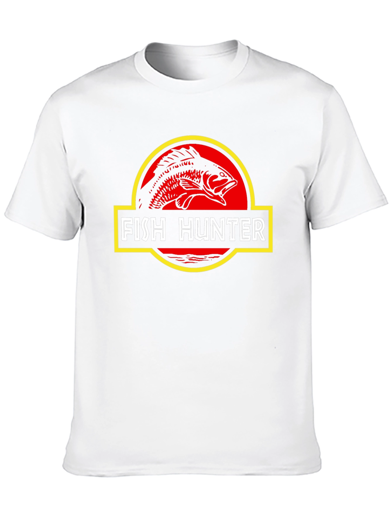 Fish Hunter T-Shirt - Jurassic Style Fishing Tee