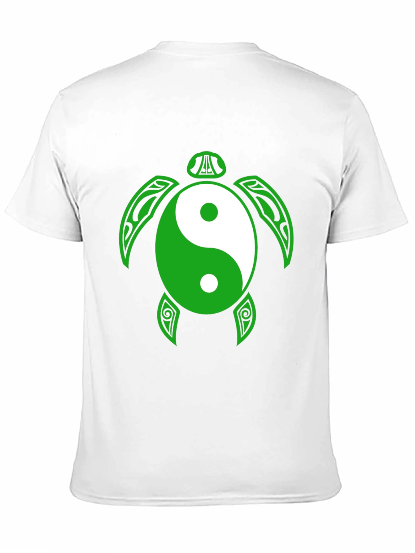 Yin Yang Turtle Graphic Tee - Black