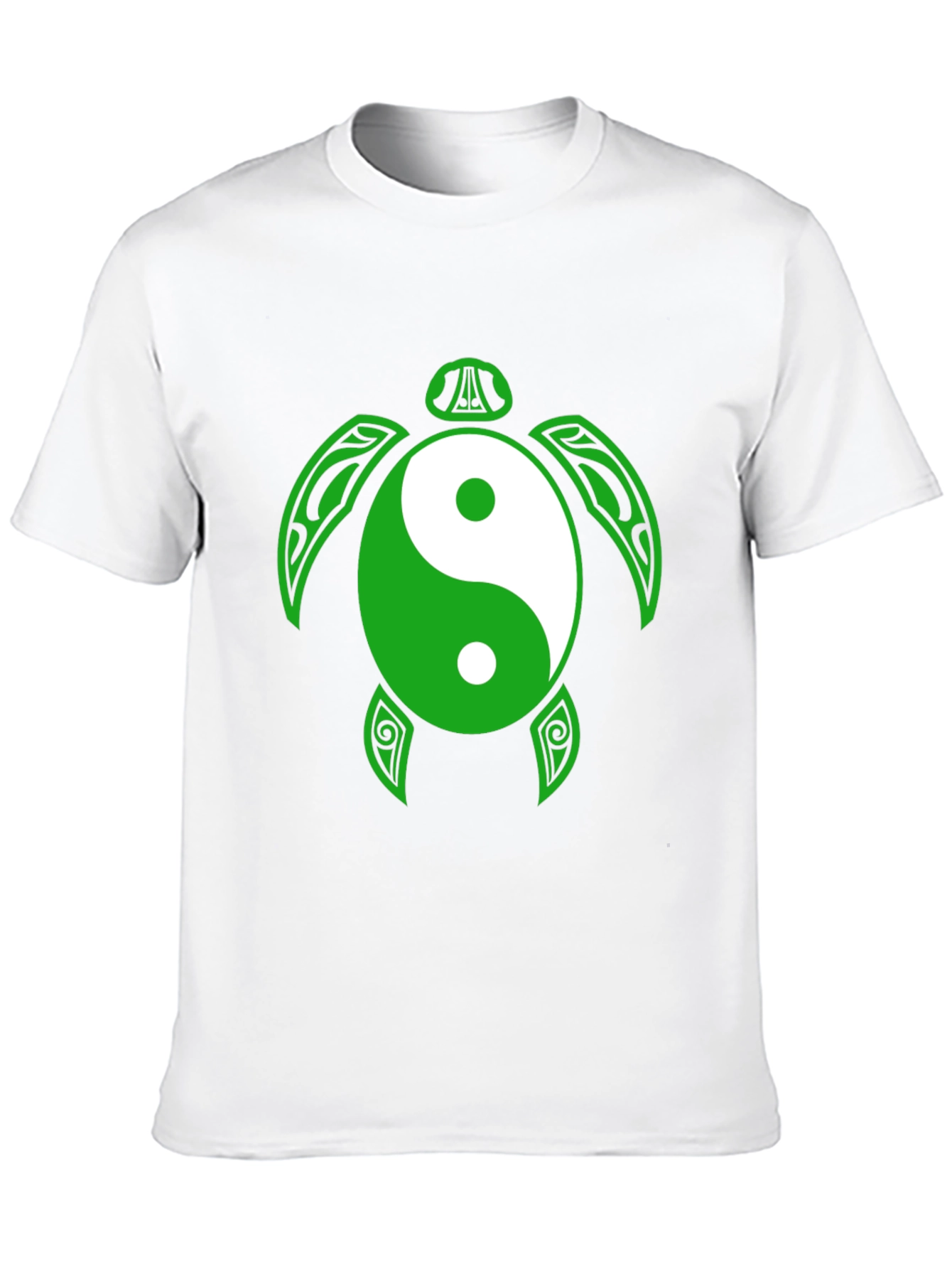 Yin Yang Turtle Graphic Tee - Black