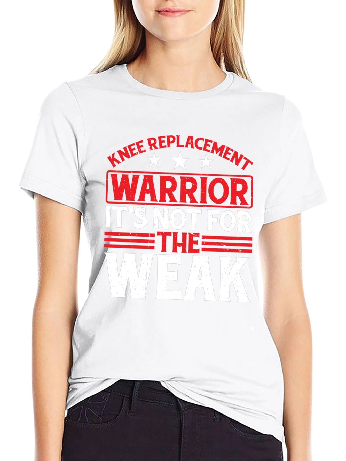 Knee Replacement Warrior Graphic T-Shirt