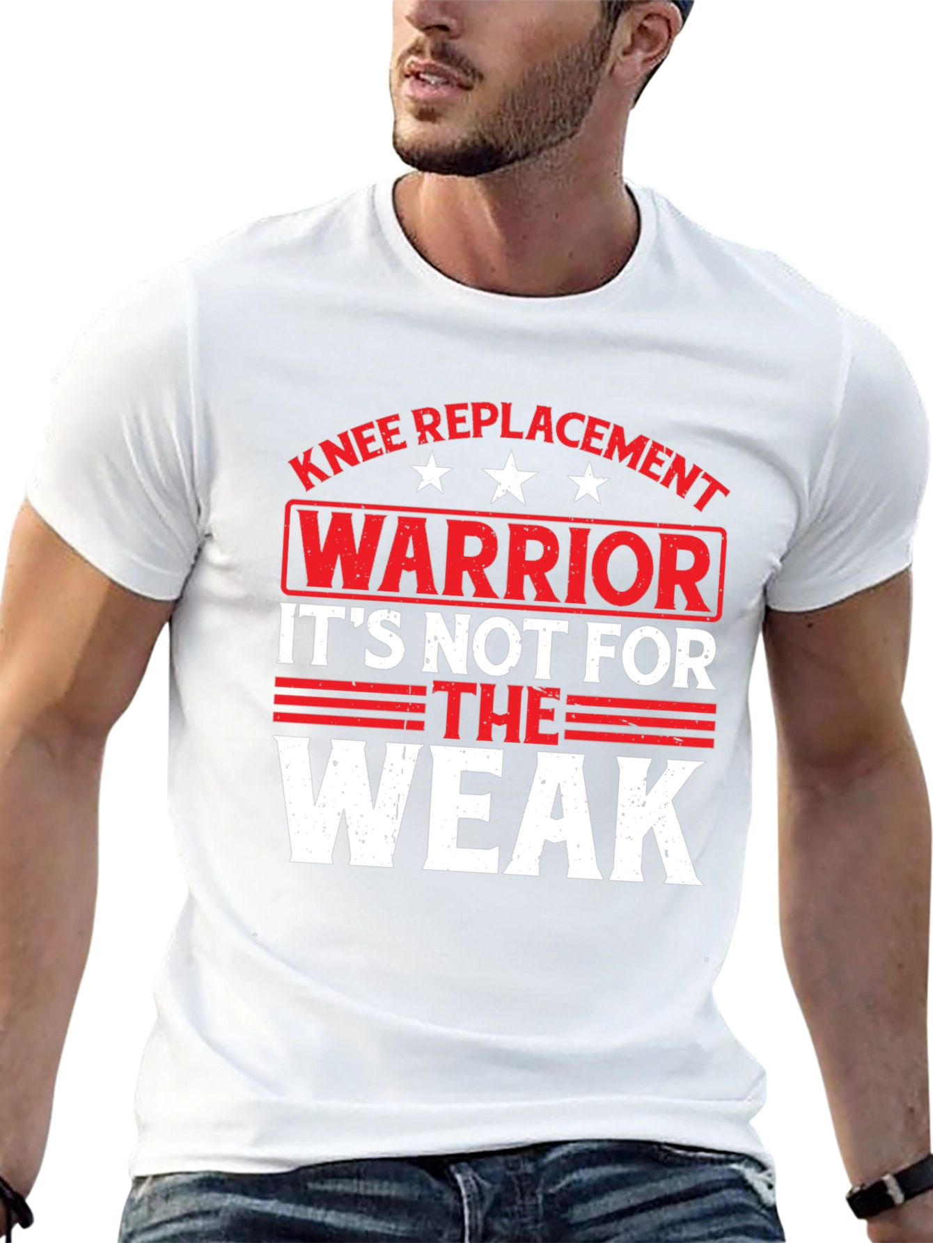 Knee Replacement Warrior Graphic T-Shirt