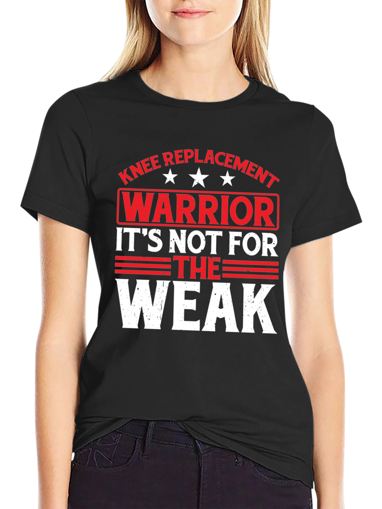 Knee Replacement Warrior Graphic T-Shirt