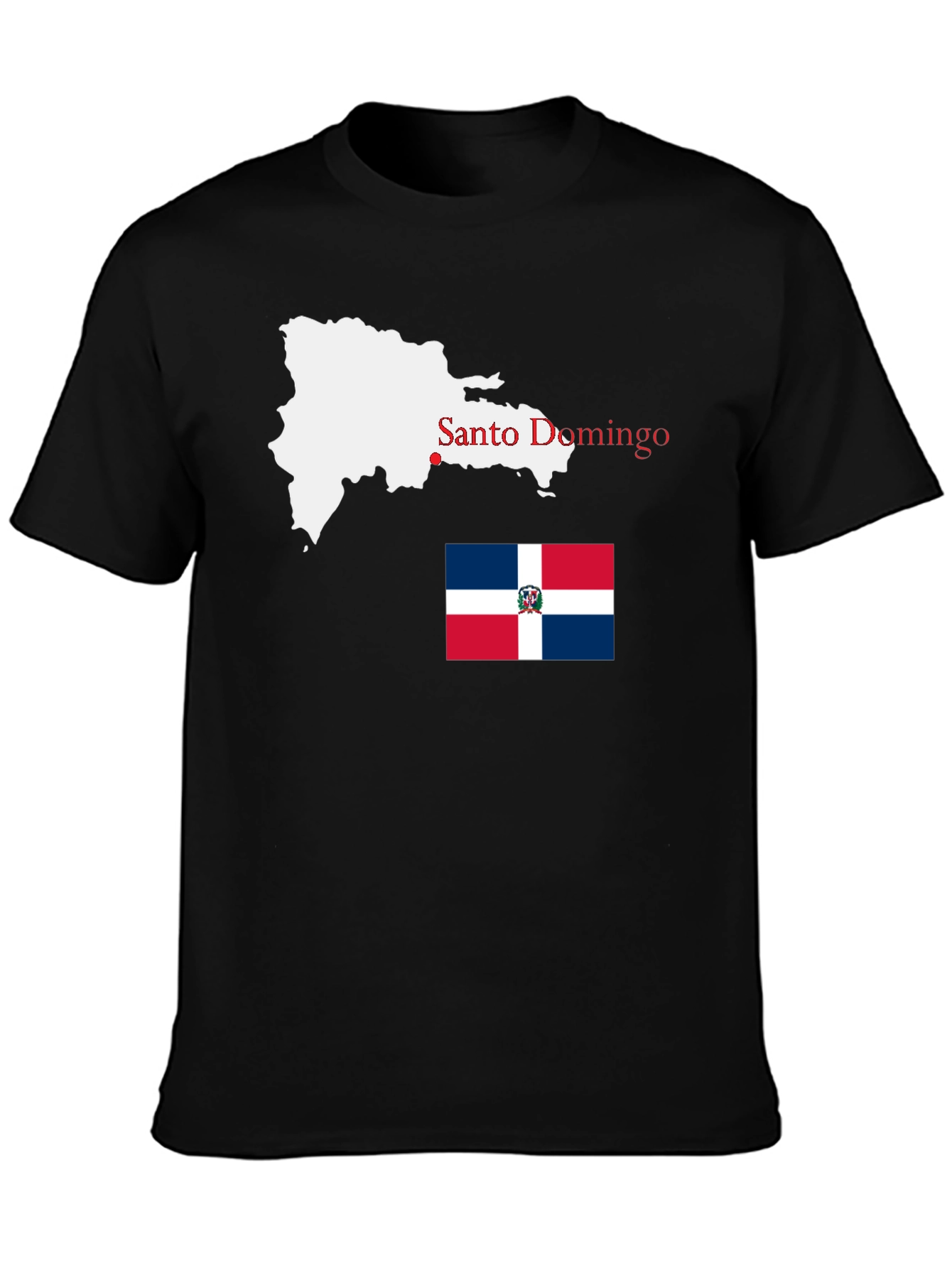 Dominican Republic Map T-Shirt - Santo Domingo Pride