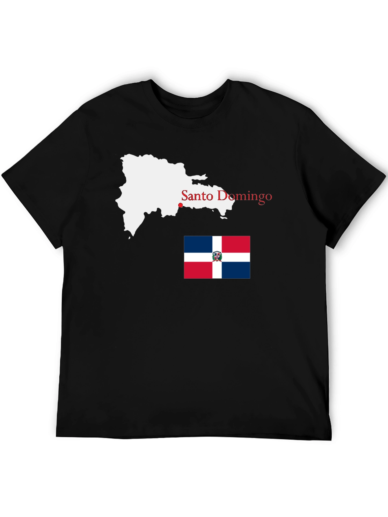 Dominican Republic Map T-Shirt - Santo Domingo Pride