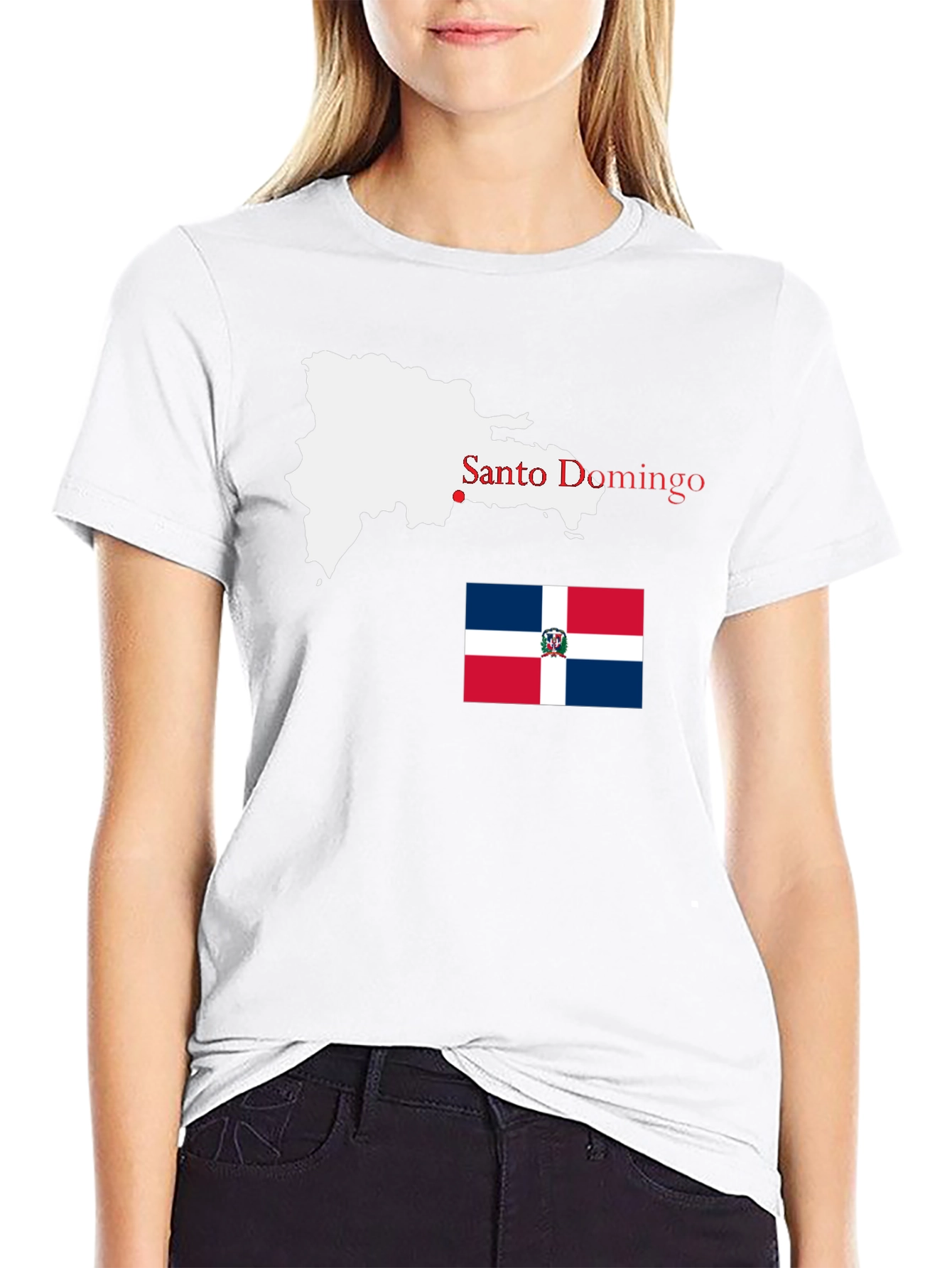 Dominican Republic Map T-Shirt - Santo Domingo Pride