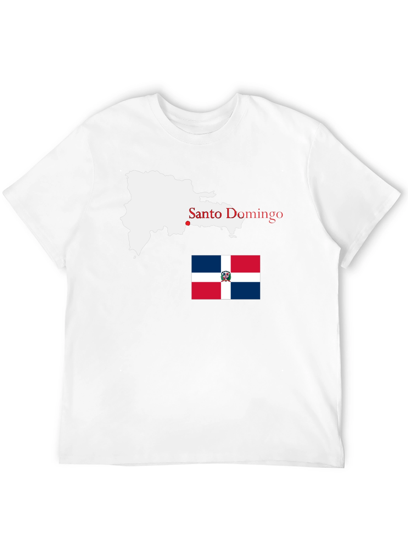 Dominican Republic Map T-Shirt - Santo Domingo Pride