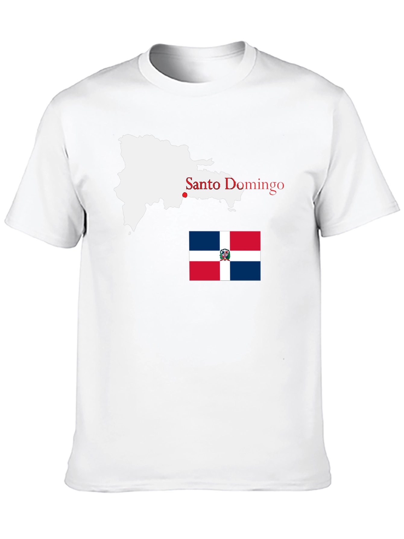 Dominican Republic Map T-Shirt - Santo Domingo Pride