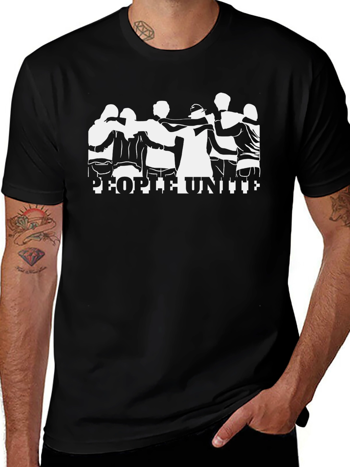 People United Graphic Tee - Black