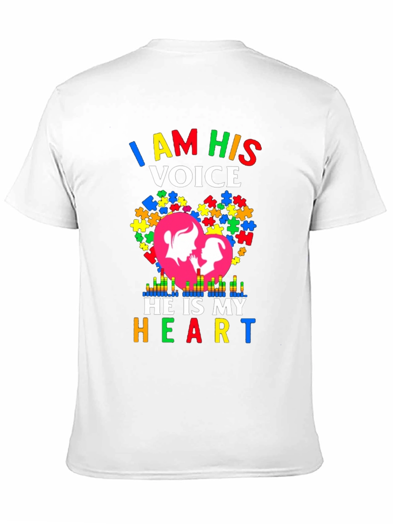 Autism Awareness I Am His Voice Graphic T-Shirt