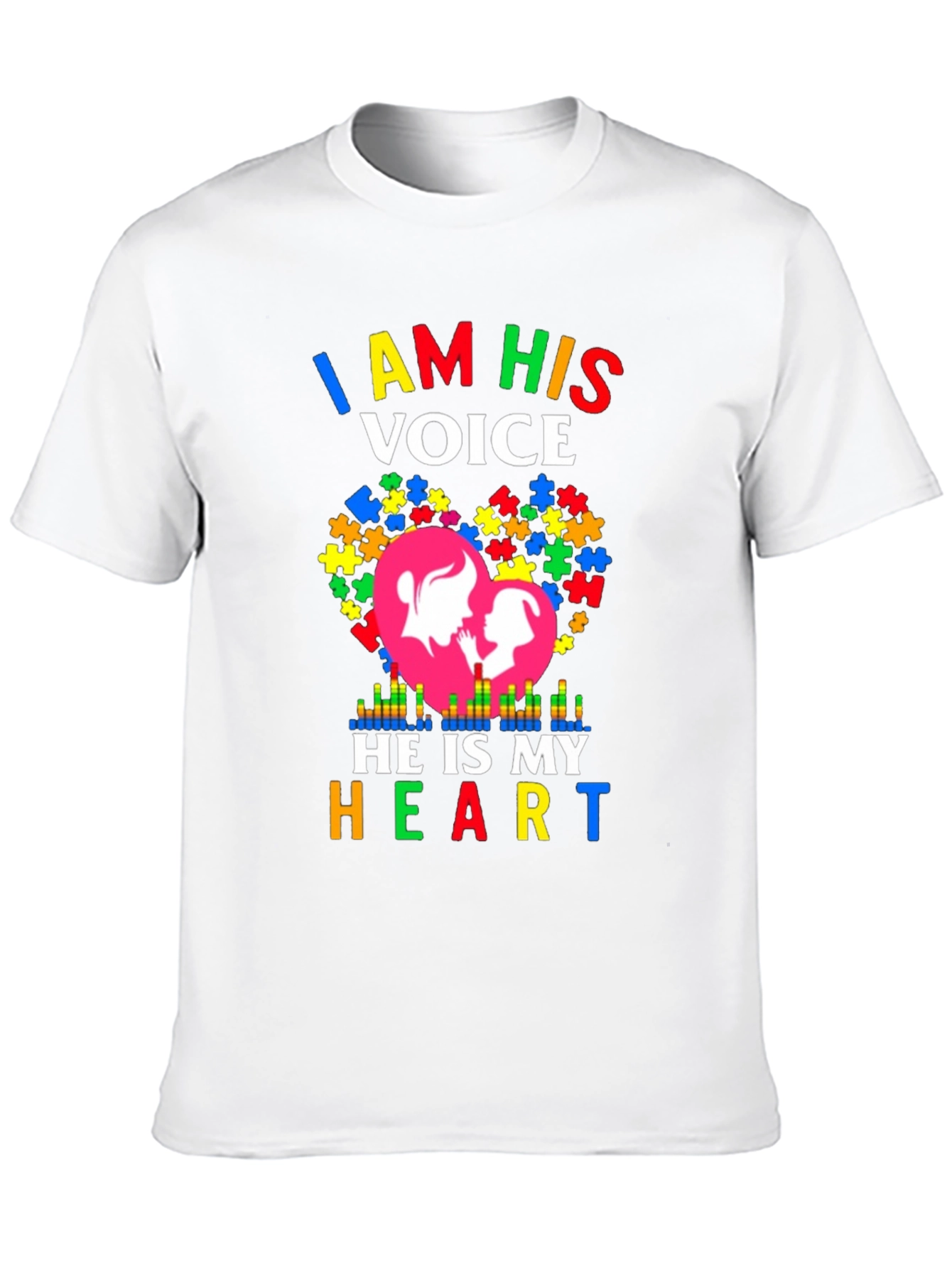 Autism Awareness I Am His Voice Graphic T-Shirt