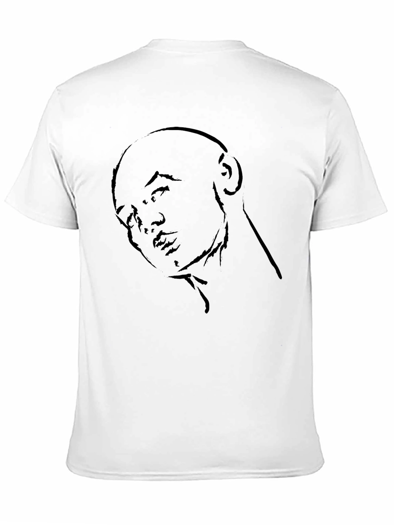 Minimalist Portrait Black T-Shirt