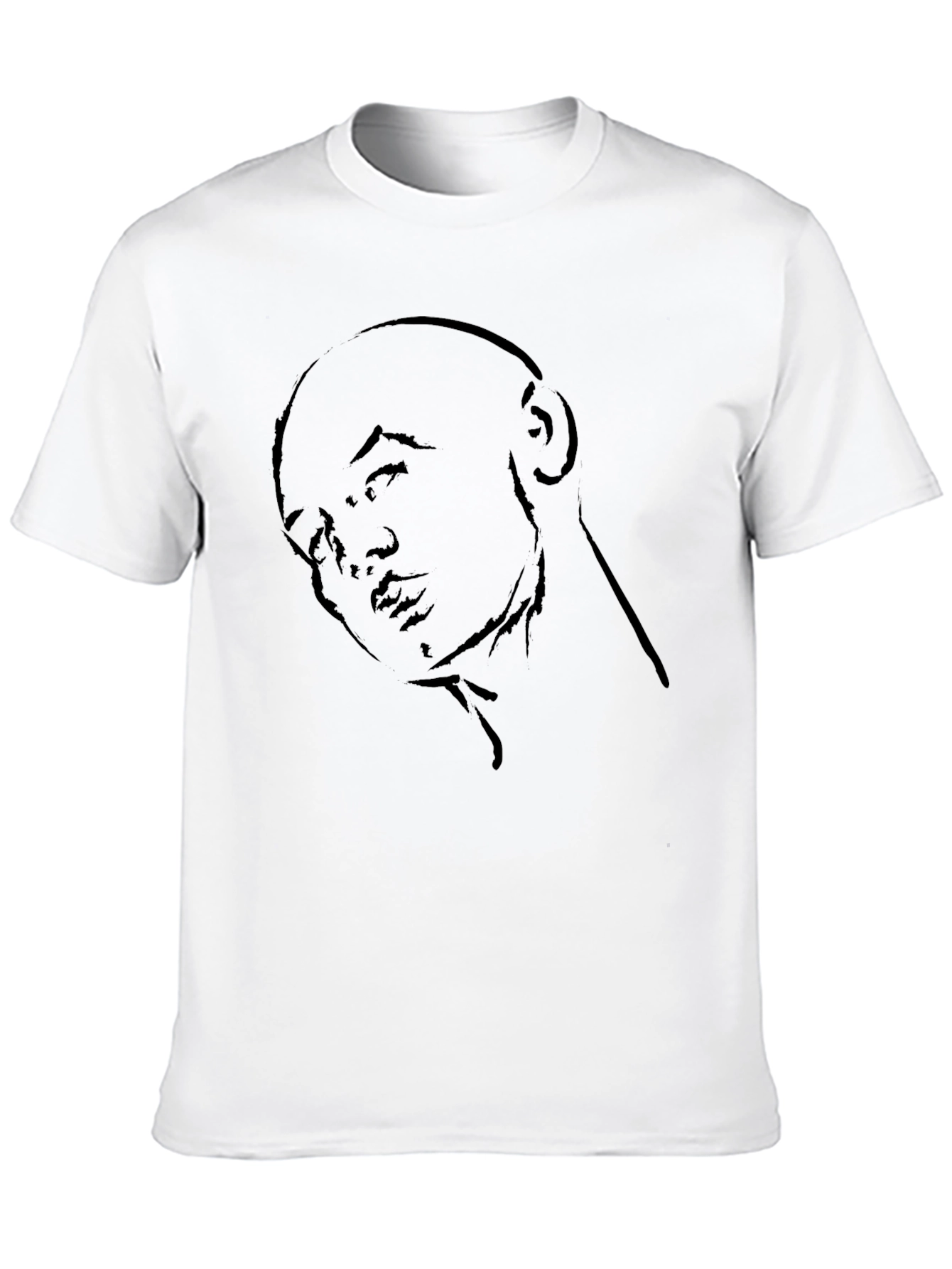 Minimalist Portrait Black T-Shirt