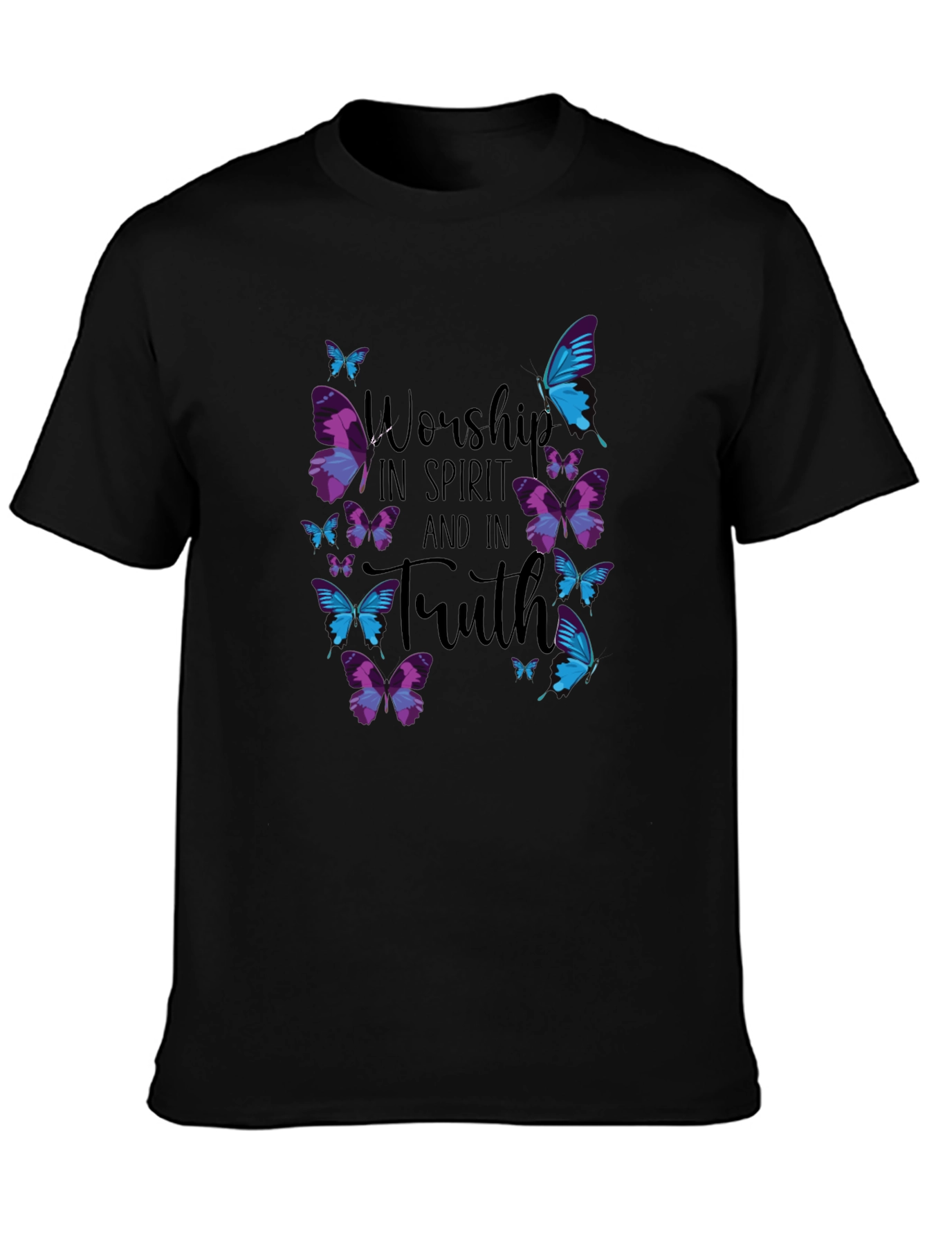 Worship in Spirit and Truth Butterfly T-Shirt