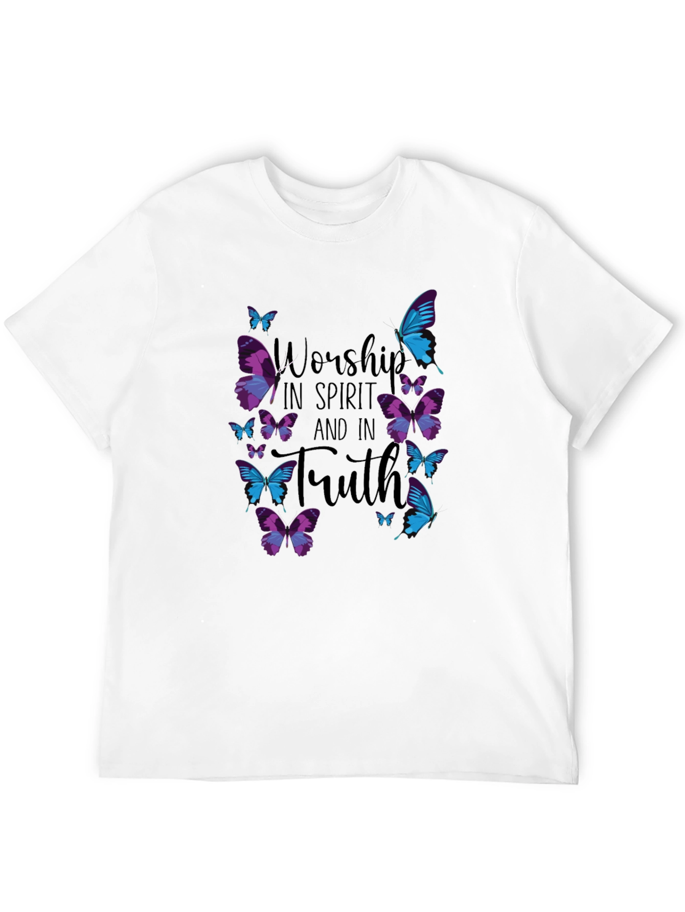 Worship in Spirit and Truth Butterfly T-Shirt
