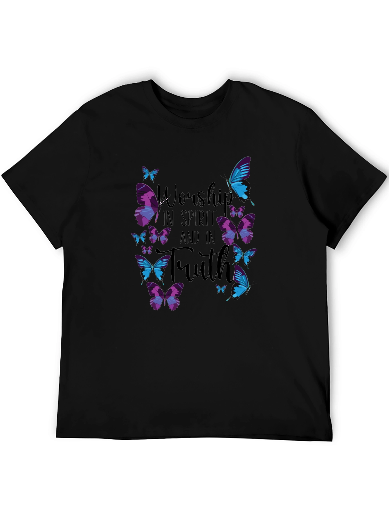Worship in Spirit and Truth Butterfly T-Shirt