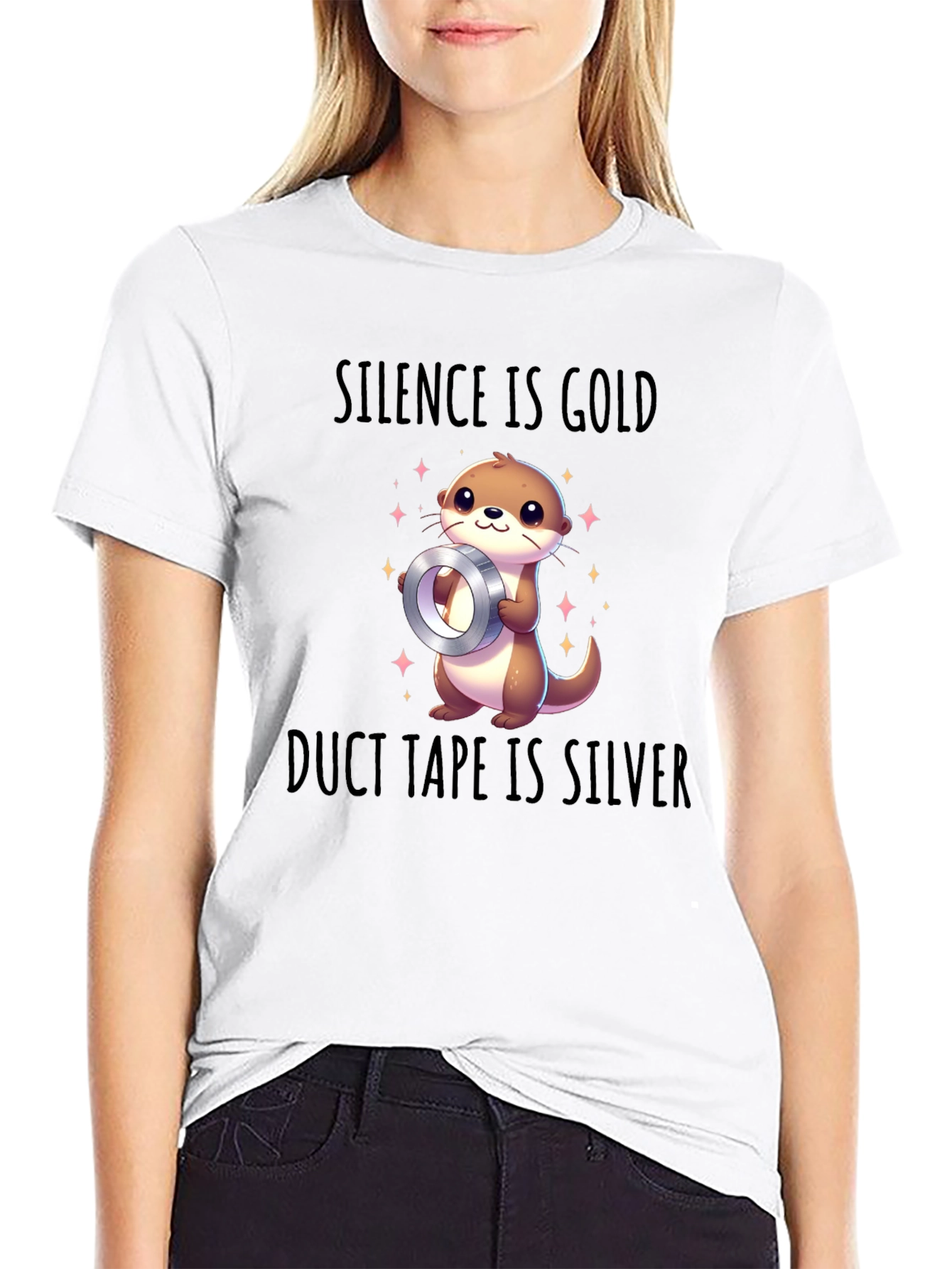 Silence is Gold Duct Tape is Silver Graphic Tee