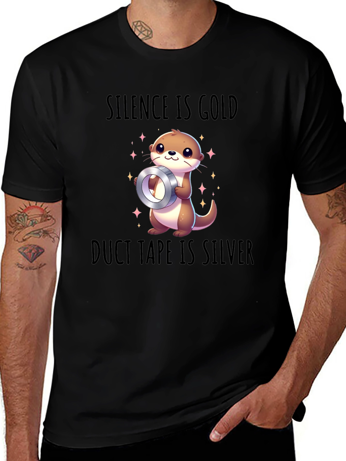 Silence is Gold Duct Tape is Silver Graphic Tee