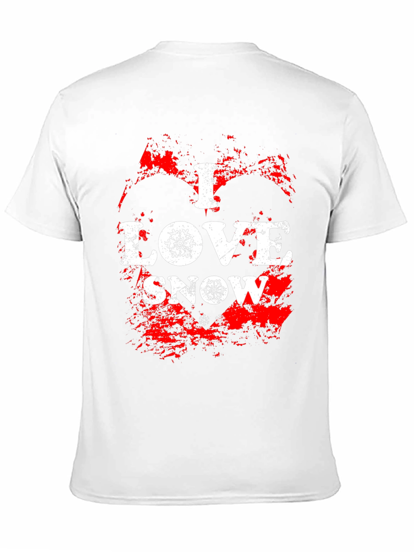 I Love Snow Graphic Tee - Winter Holiday T-Shirt