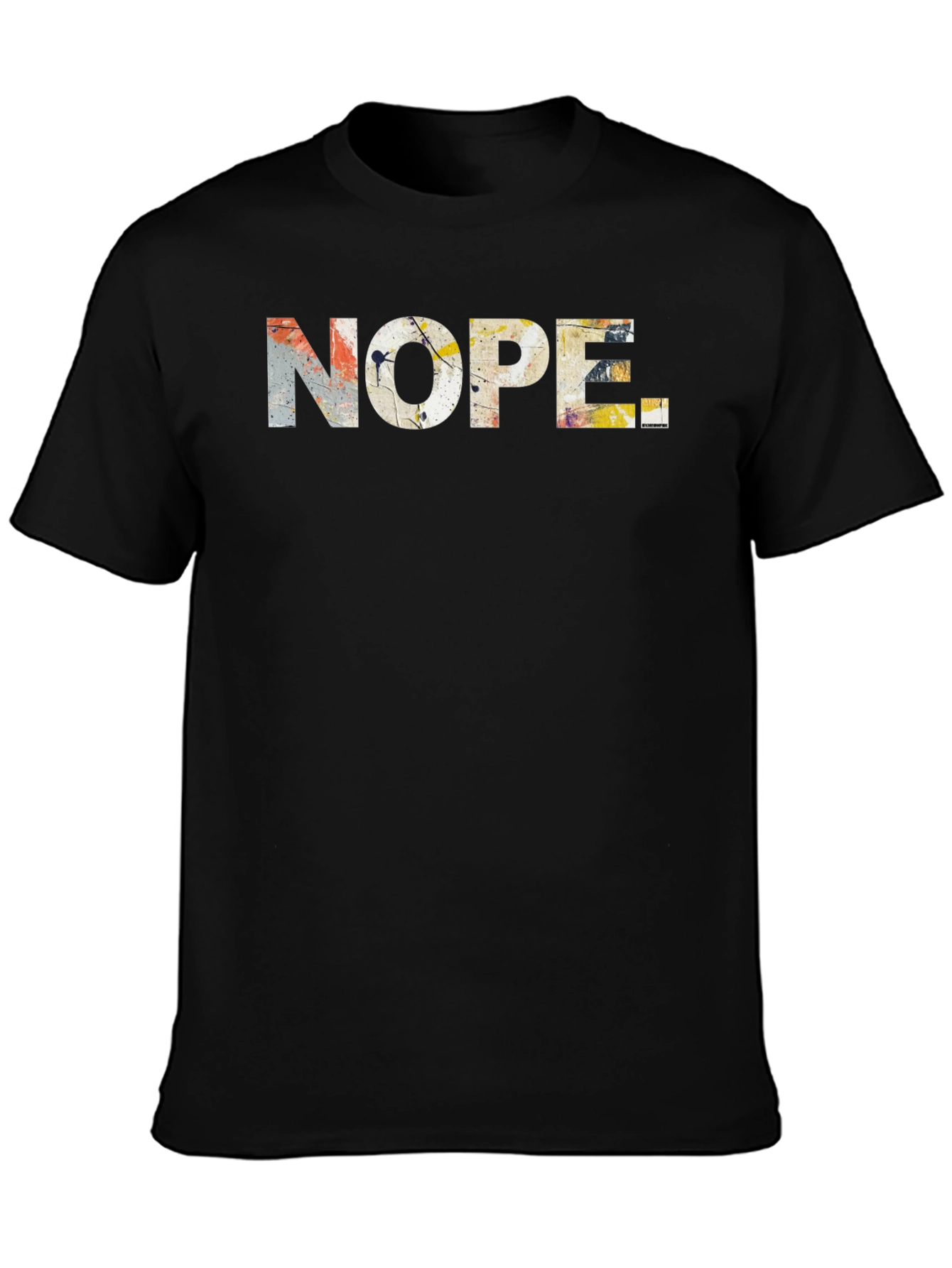 Nope Graphic Tee - Abstract Design
