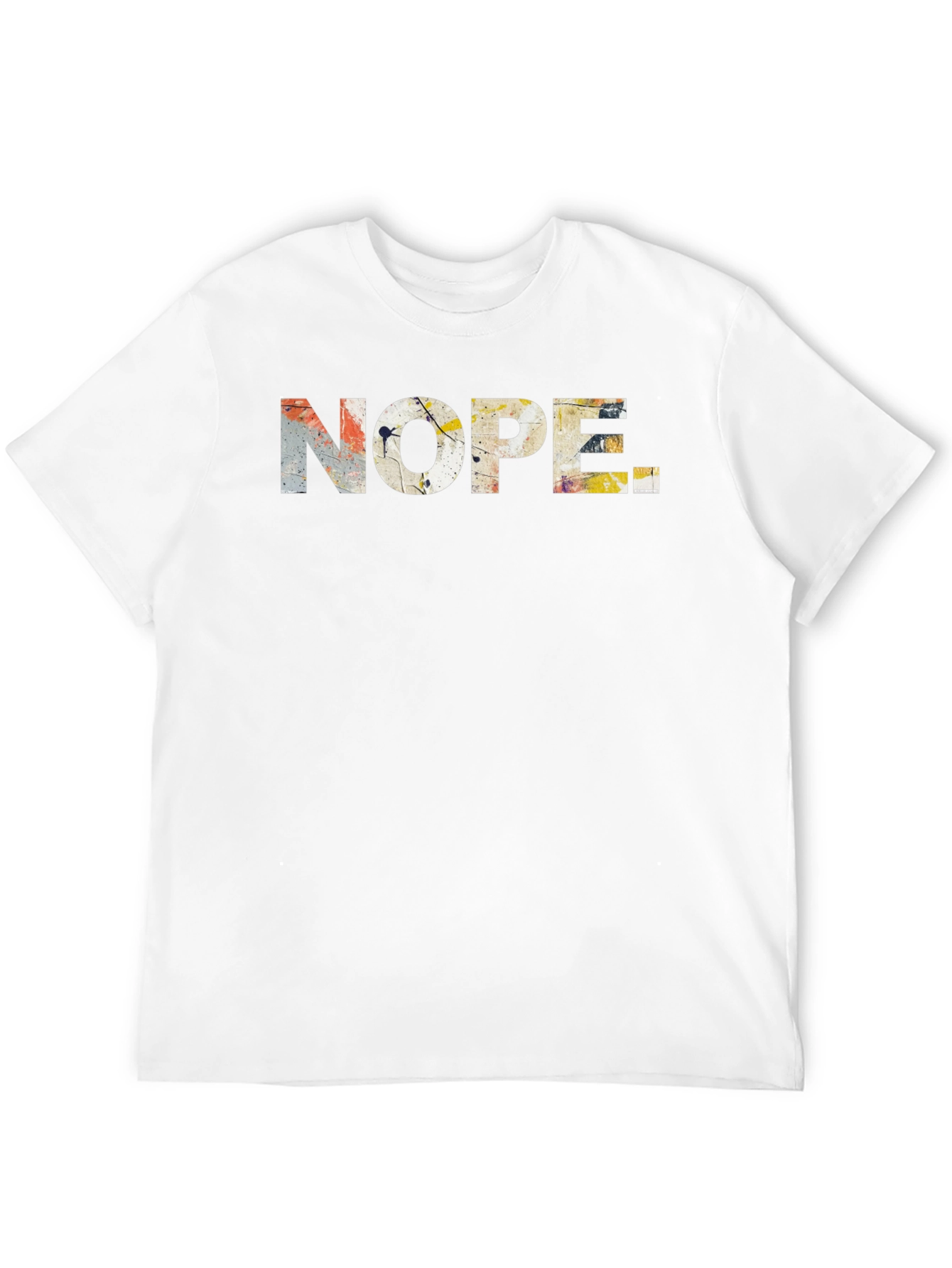 Nope Graphic Tee - Abstract Design