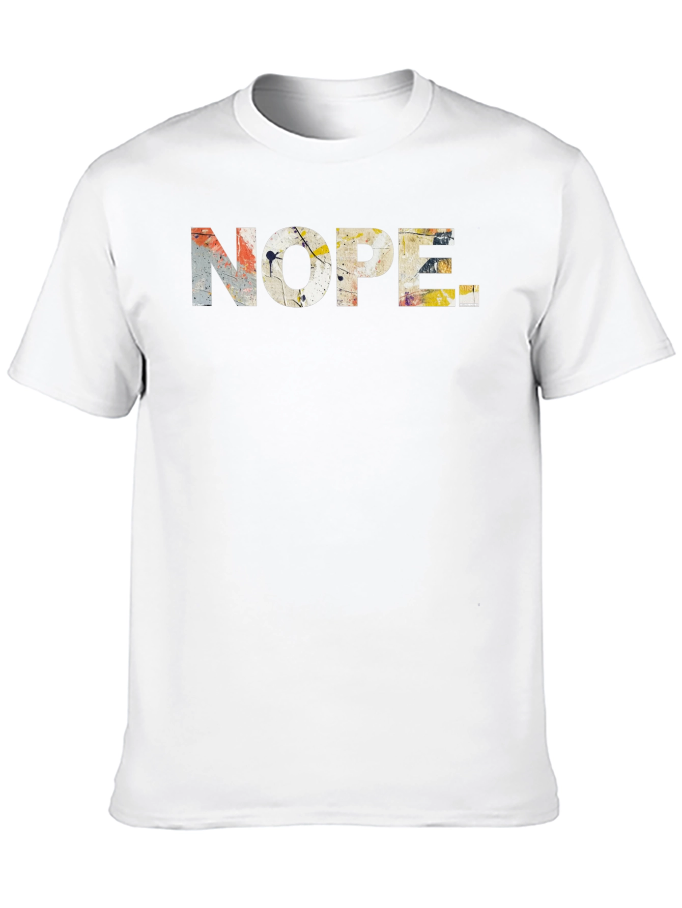 Nope Graphic Tee - Abstract Design