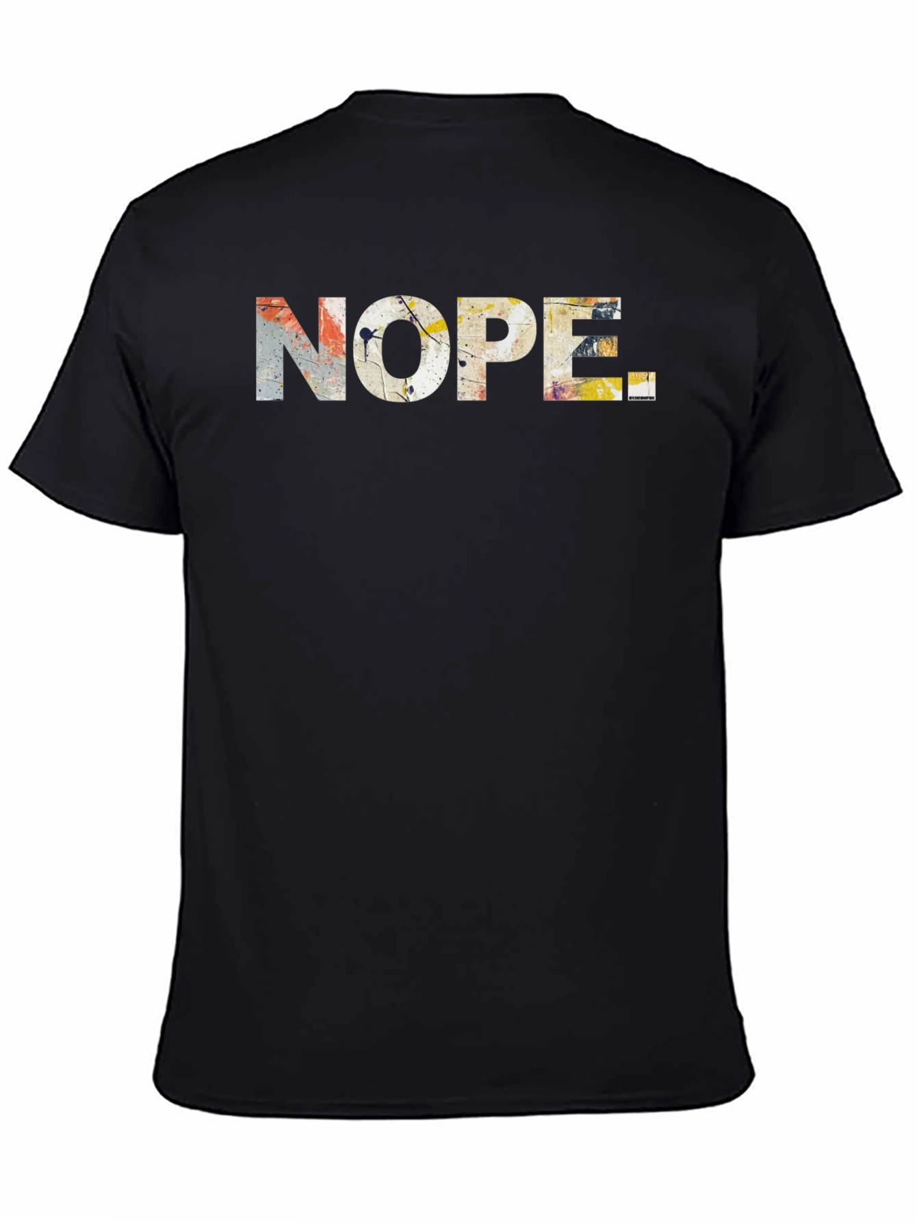 Nope Graphic Tee - Abstract Design