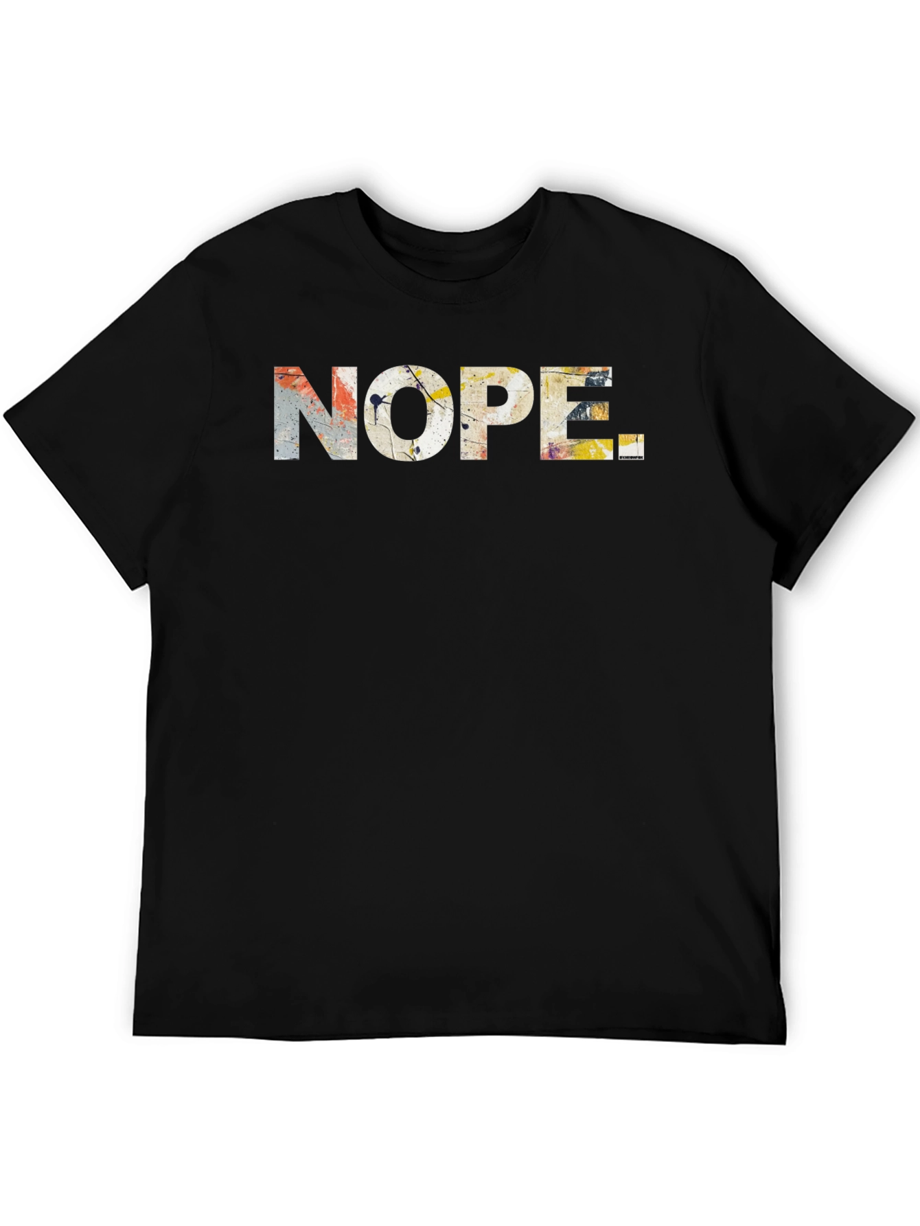 Nope Graphic Tee - Abstract Design
