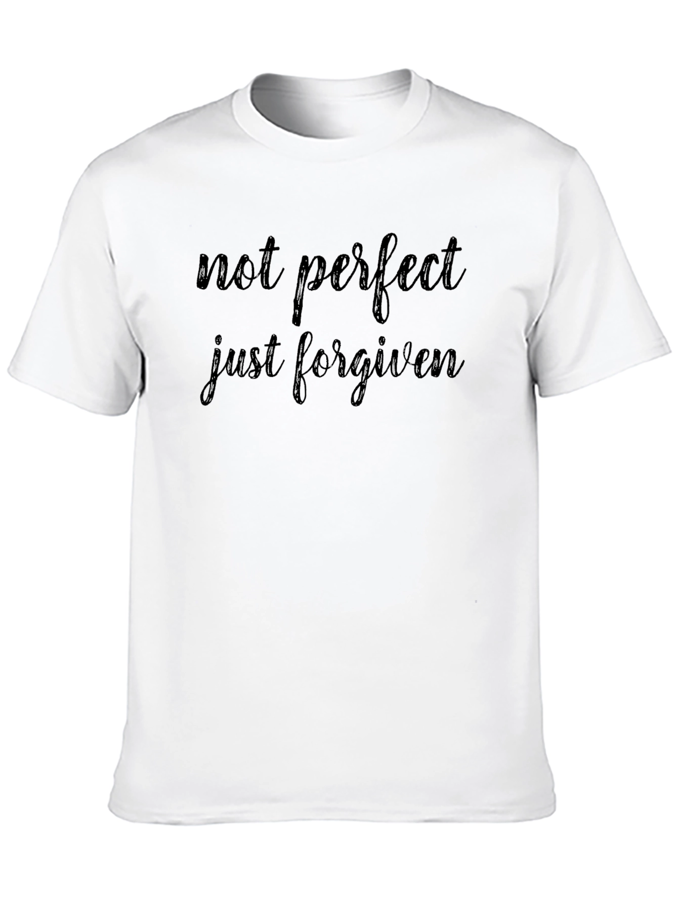 Not Perfect Just Forgiven Black T-Shirt