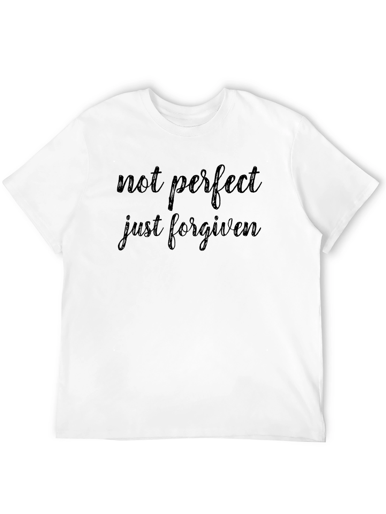 Not Perfect Just Forgiven Black T-Shirt