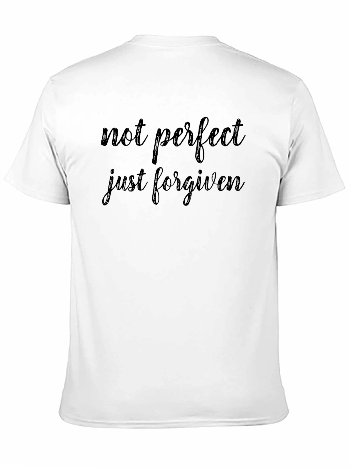 Not Perfect Just Forgiven Black T-Shirt