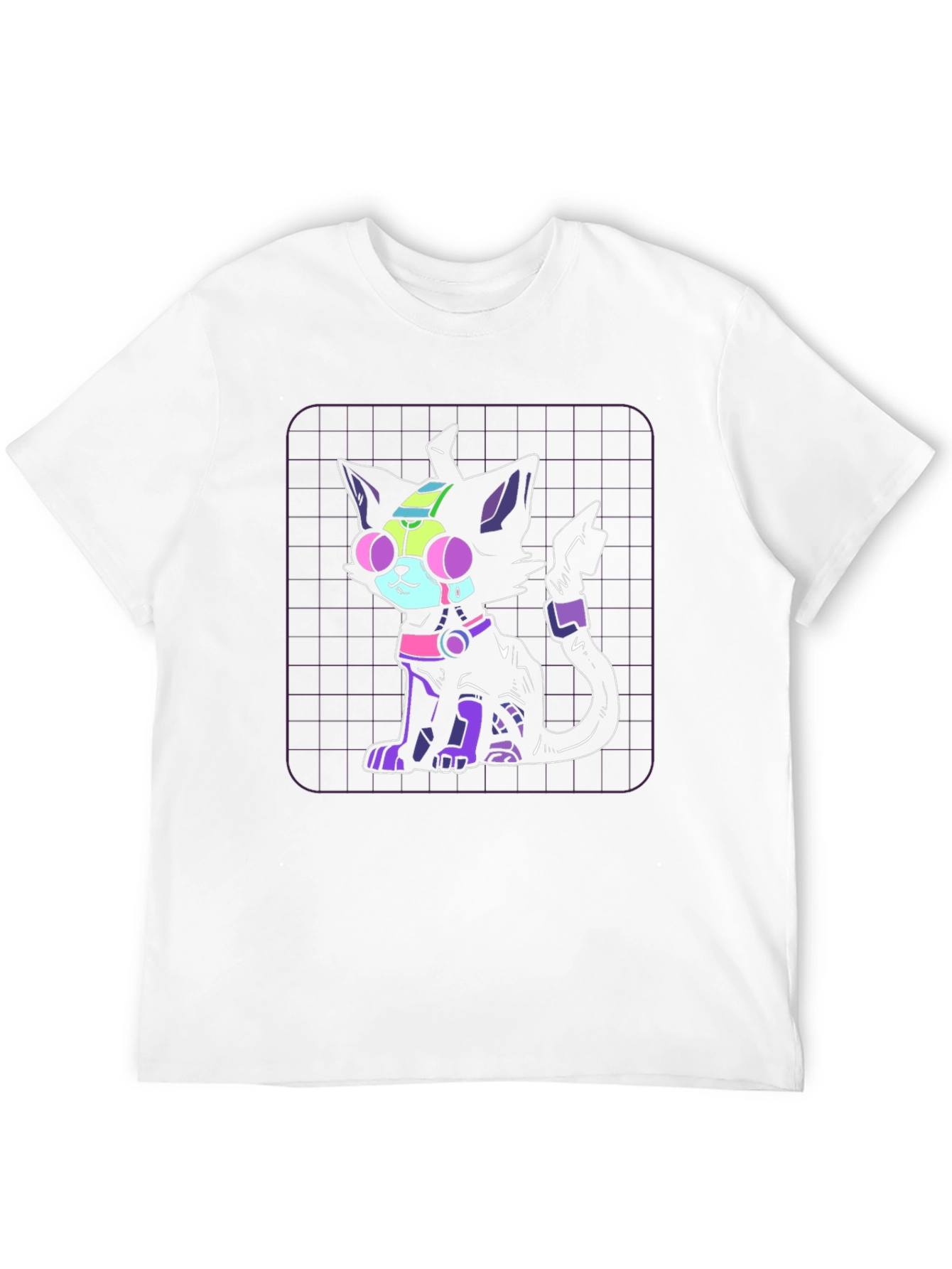 Cyberpunk Cat Graphic Tee