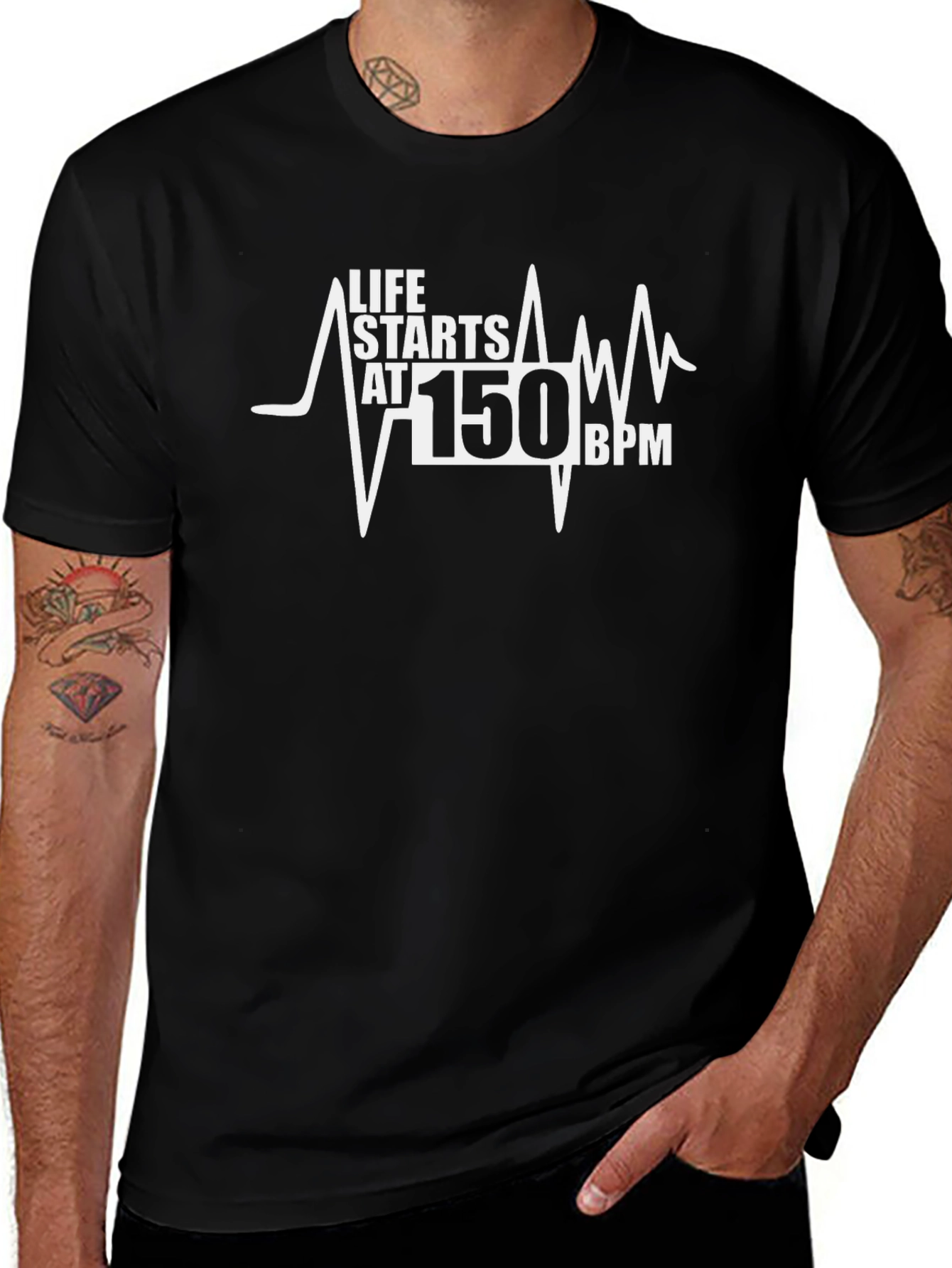 Life Starts at 150 BPM T-Shirt