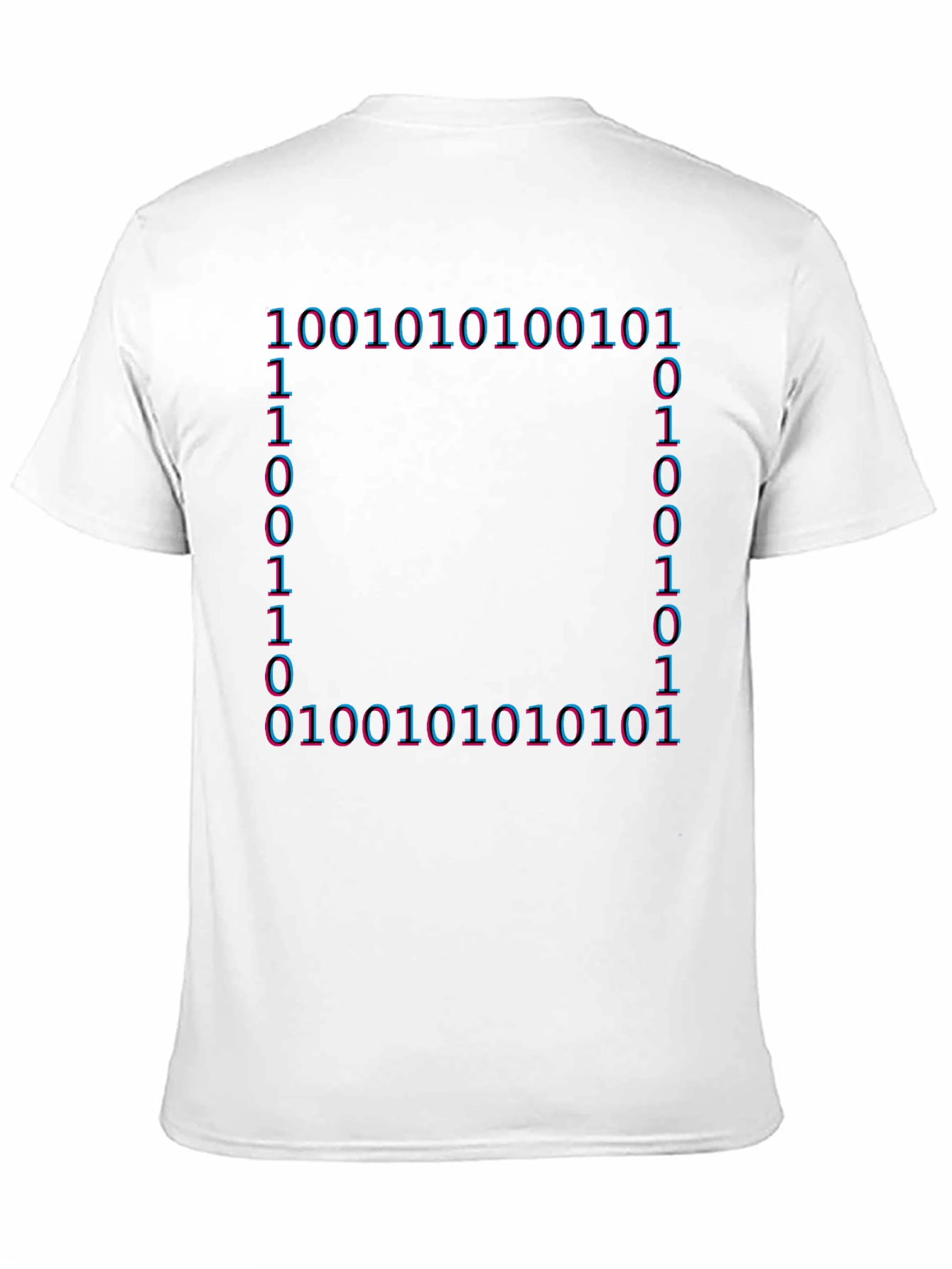 Binary Code Graphic T-Shirt - Tech Style Tee