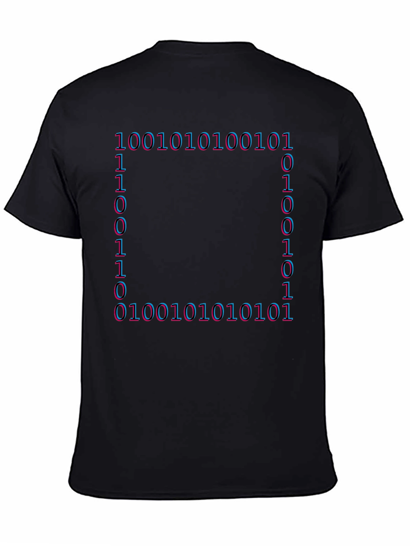 Binary Code Graphic T-Shirt - Tech Style Tee
