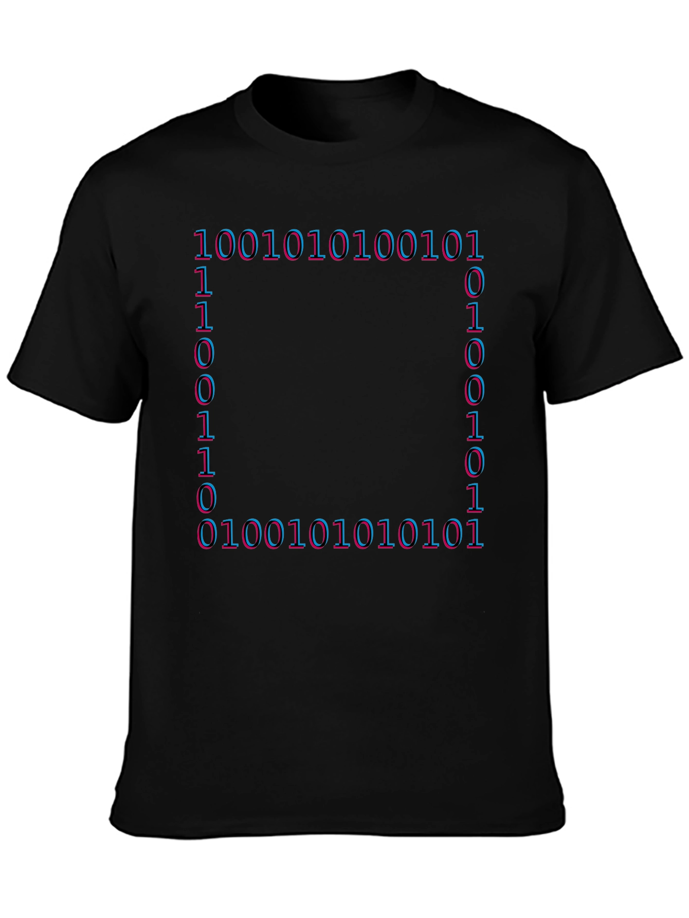 Binary Code Graphic T-Shirt - Tech Style Tee