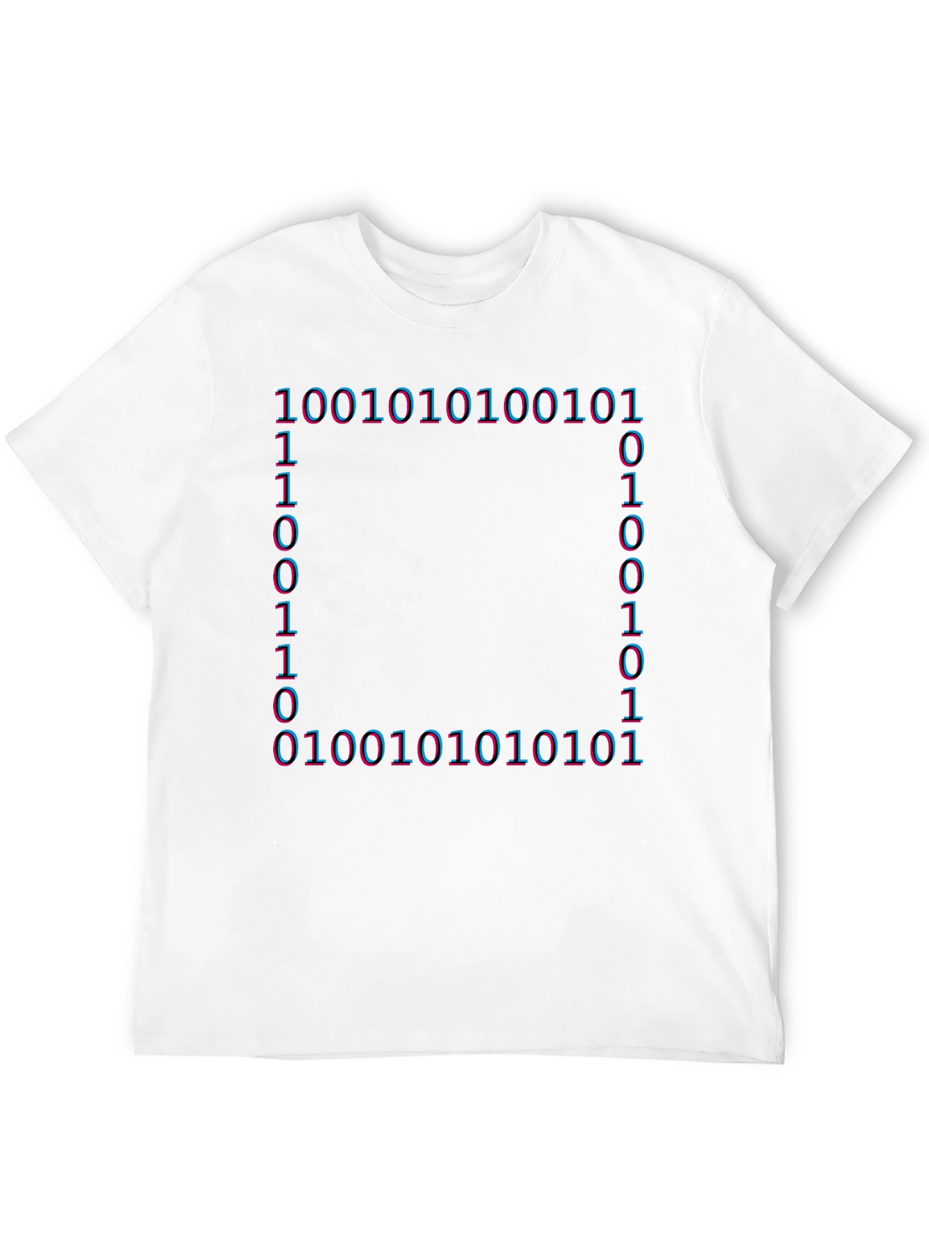 Binary Code Graphic T-Shirt - Tech Style Tee