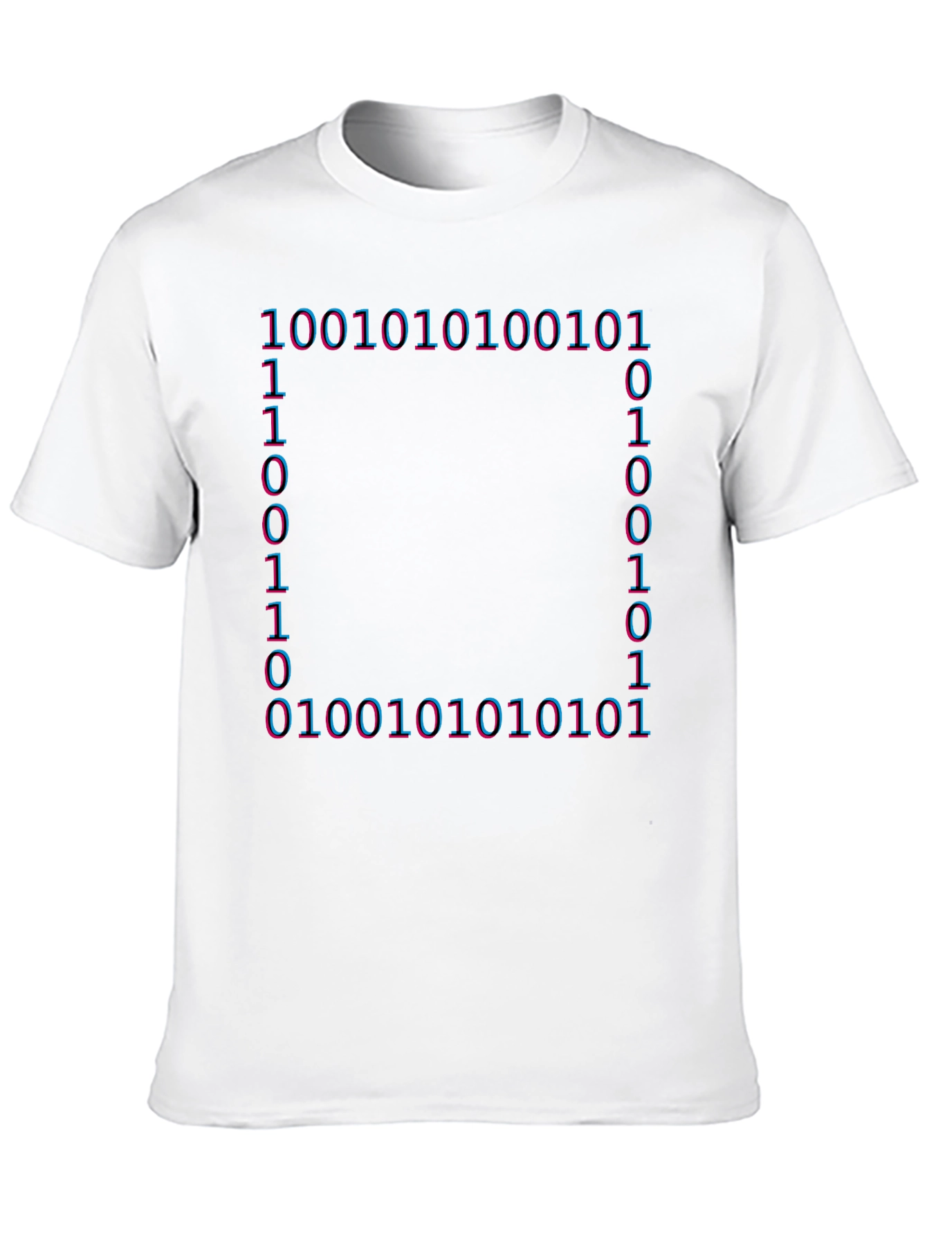 Binary Code Graphic T-Shirt - Tech Style Tee